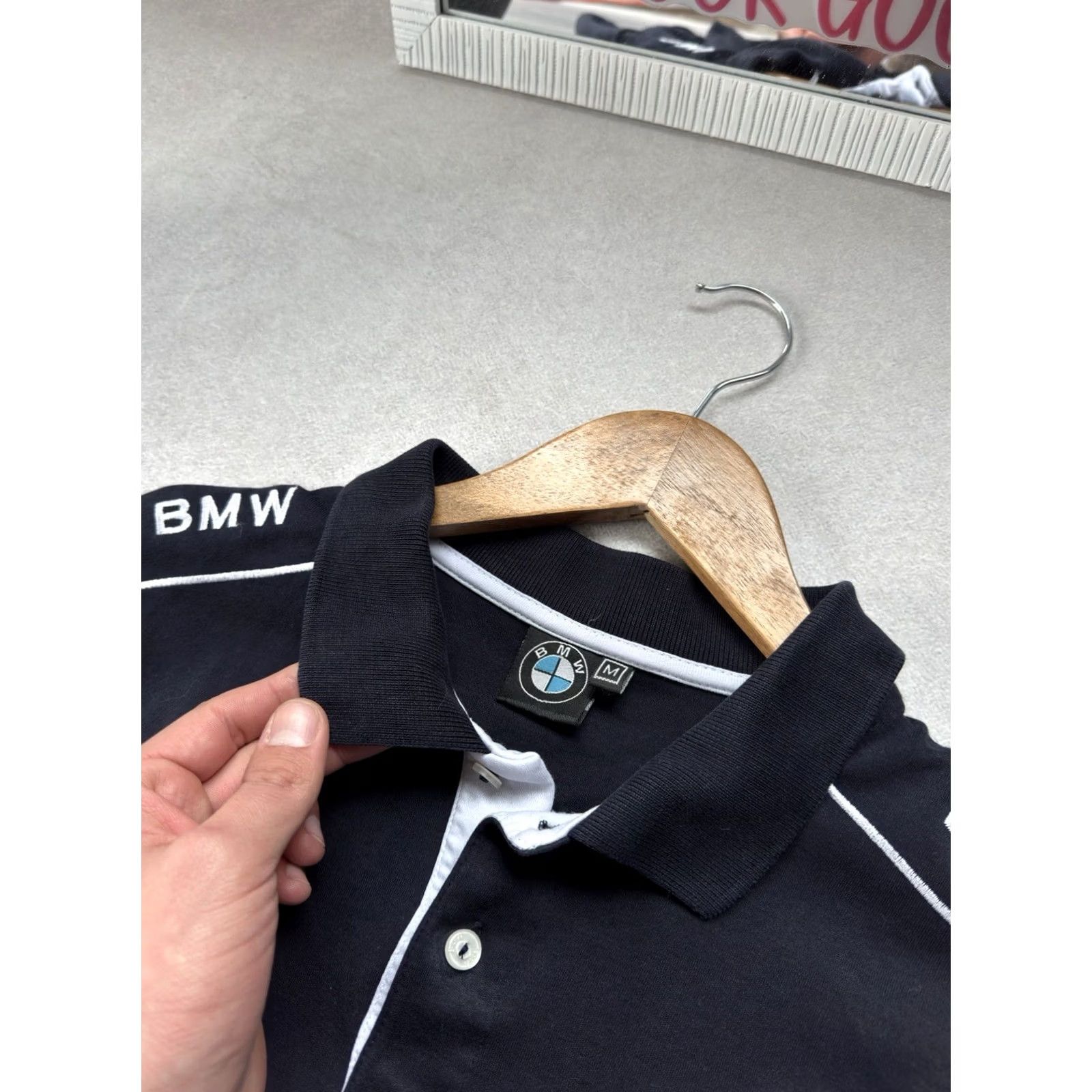 BMW VINTAGE BMW Polo Shirt Men Short Sleeve Logo Racing 90s Blue Size M Size US M / EU 48-50 / 2 - 5 Thumbnail