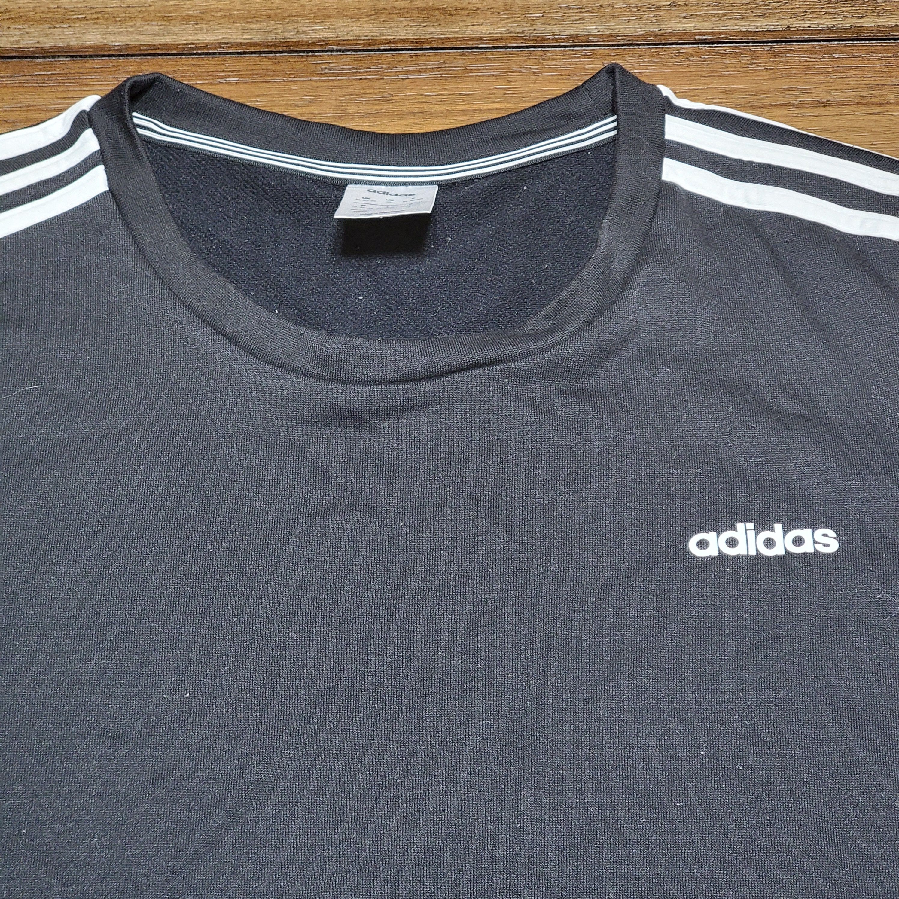 Adidas Adidas LS Unisex Thin Sweatshirt Classic Stripes - XL Size US XL / EU 56 / 4 - 2 Thumbnail