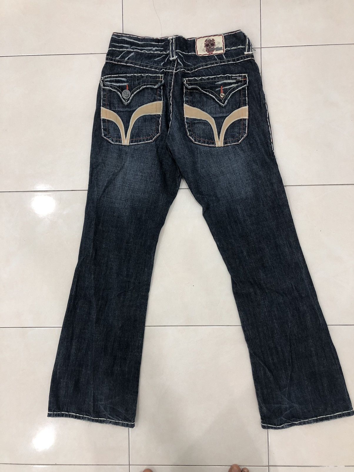 Laguna Beach Jeans Fat Stitch Rare Pants Vintage Flared Y2K