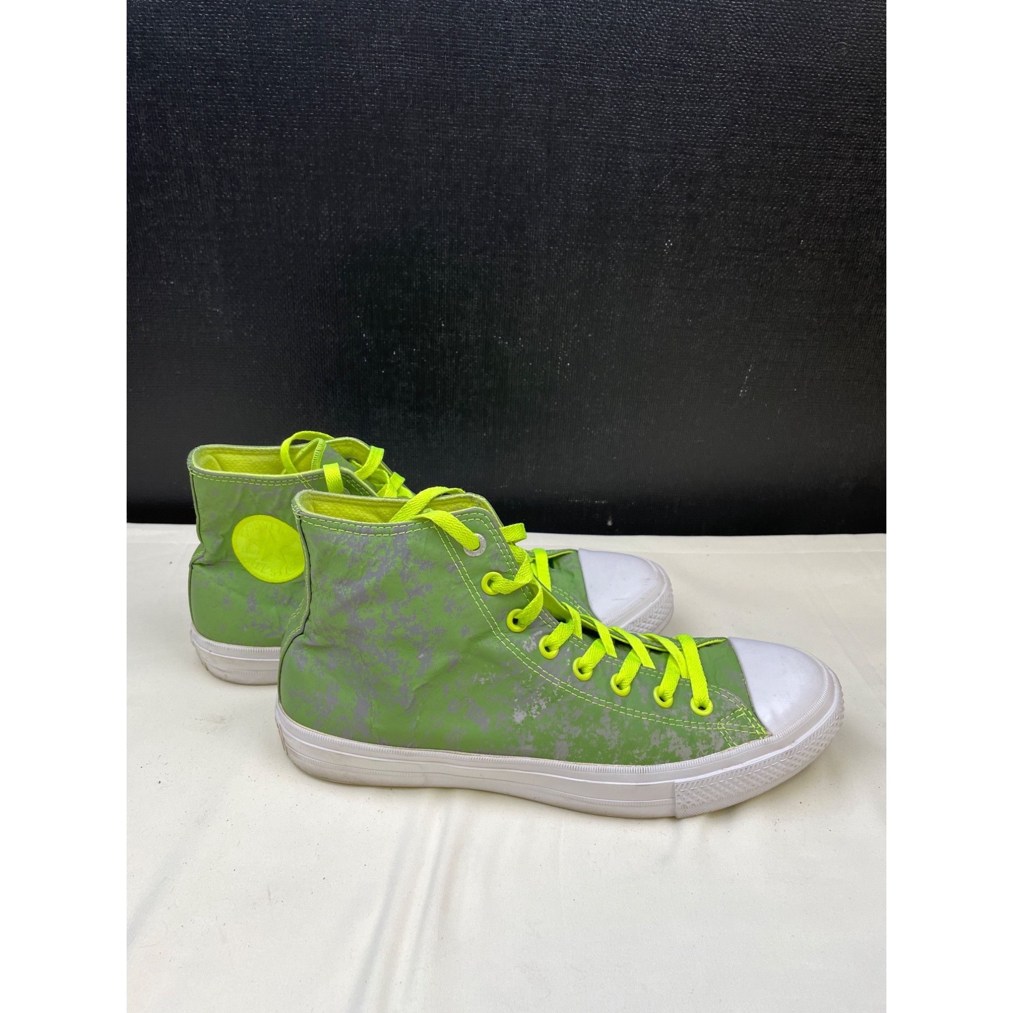 Converse Converse Unisex Chuck Taylor Green Reflective Sneaker Shoes Size US 10 / EU 43 - 3 Thumbnail