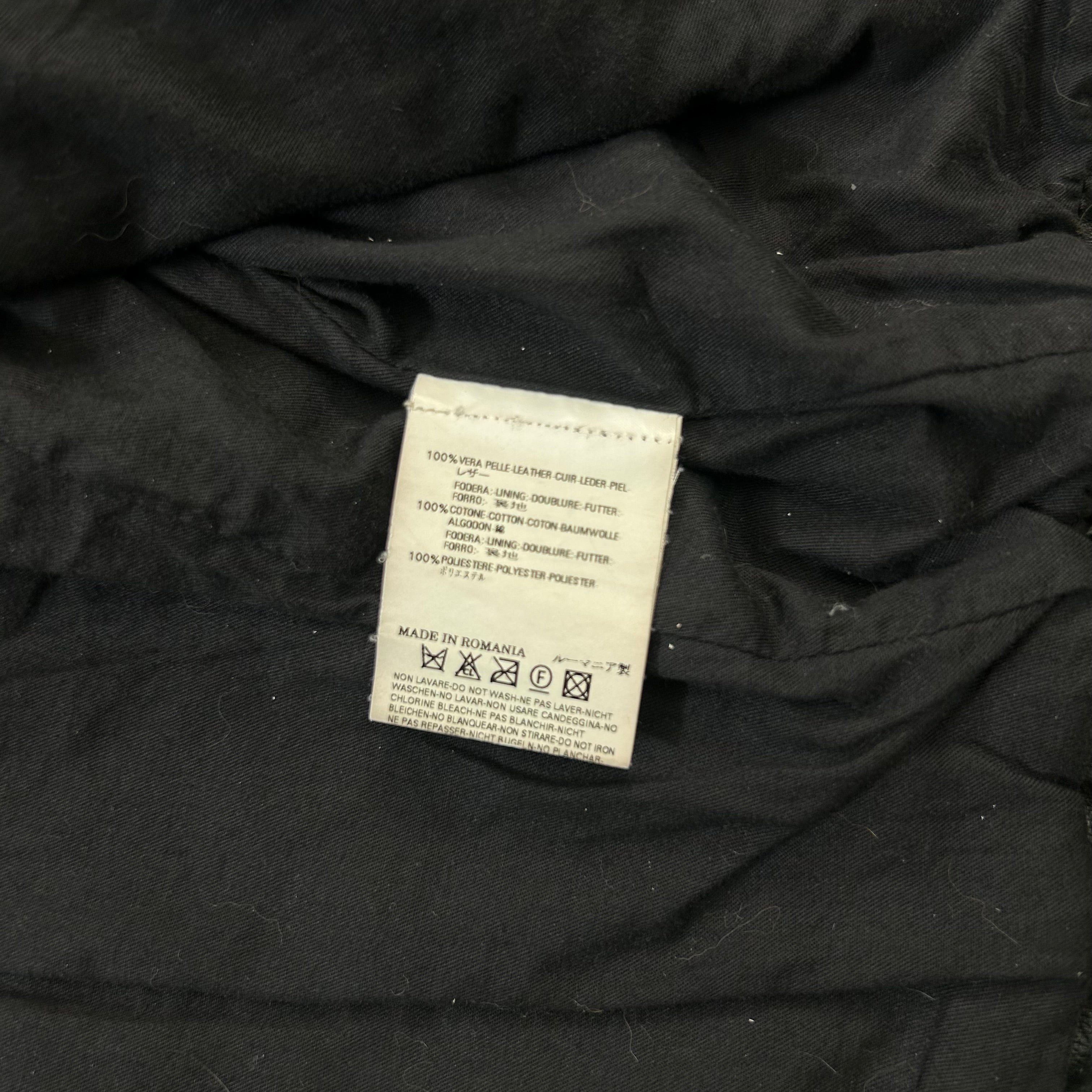 Dsquared2 Dsquared2 2000s Leather Black Biker Jacket Size US XS / EU 42 / 0 - 9 Thumbnail