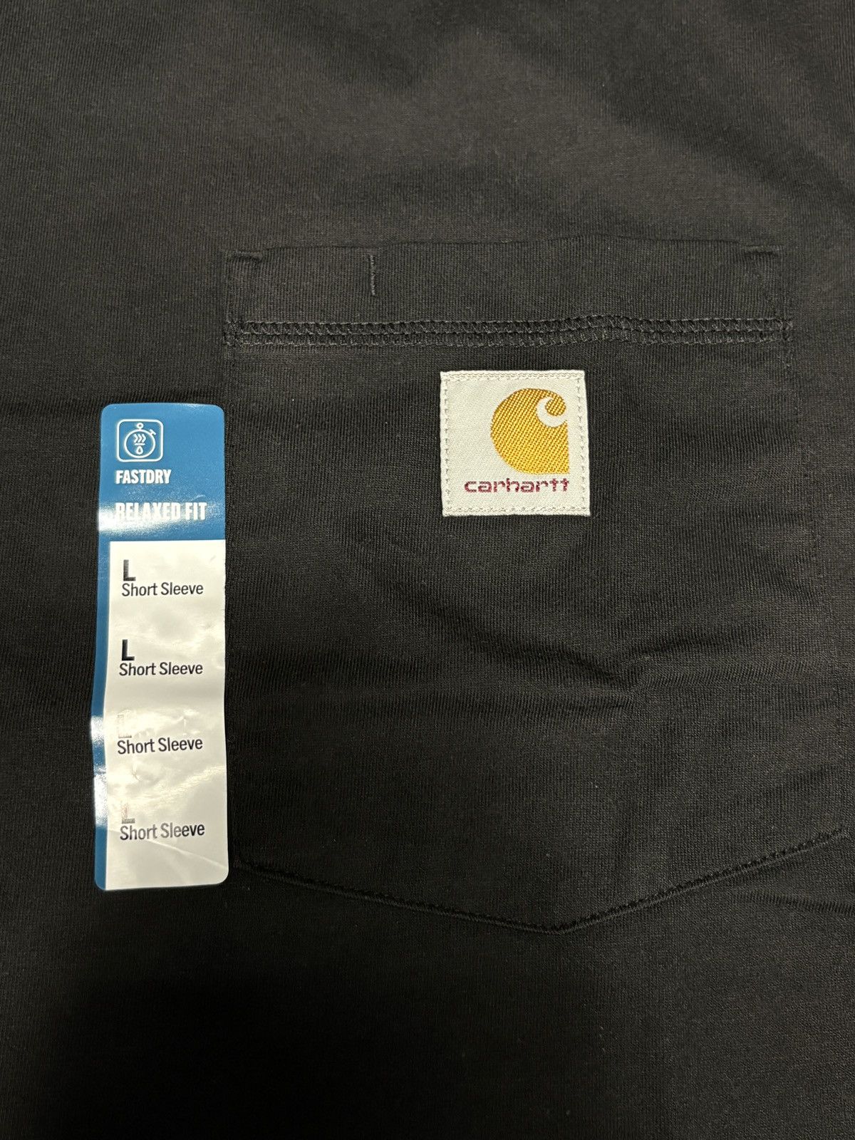 Carhartt Carhartt Men’s Relaxed Fit Black Pocket T-Shirt Size L #3 Size US L / EU 52-54 / 3 - 4 Thumbnail