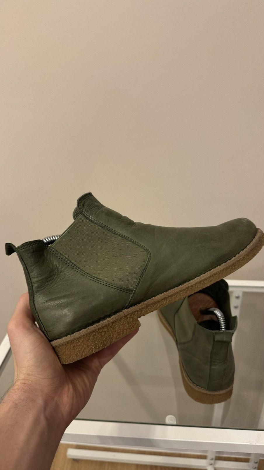 Genuine Leather Andrea Conti shoes green booties boost leather Size US 9 / IT 39 - 5 Thumbnail