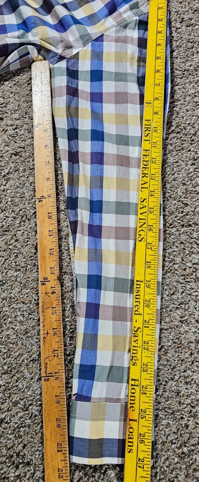 Other Sabri Özel Large Button Up Windowpane LS Shirt Size US L / EU 52-54 / 3 - 5 Thumbnail