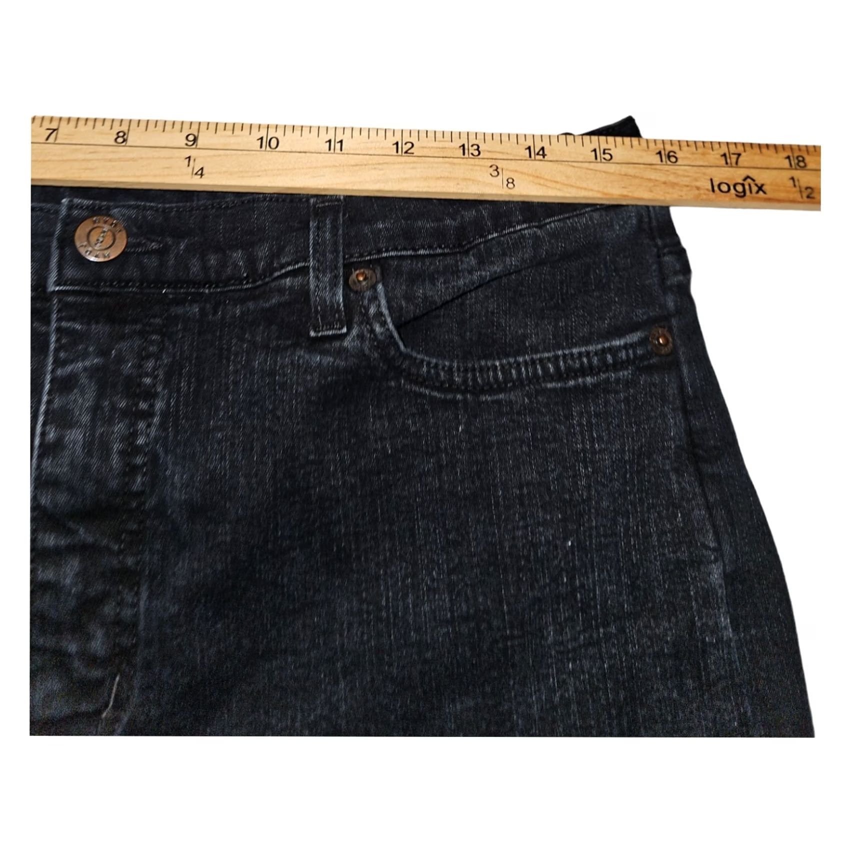 NYDJ NYDJ Womens Mid Rise Boot Cut Denim Stretch Workwear Blue Jeans Size 38" / US 16 / IT 52 - 3 Thumbnail