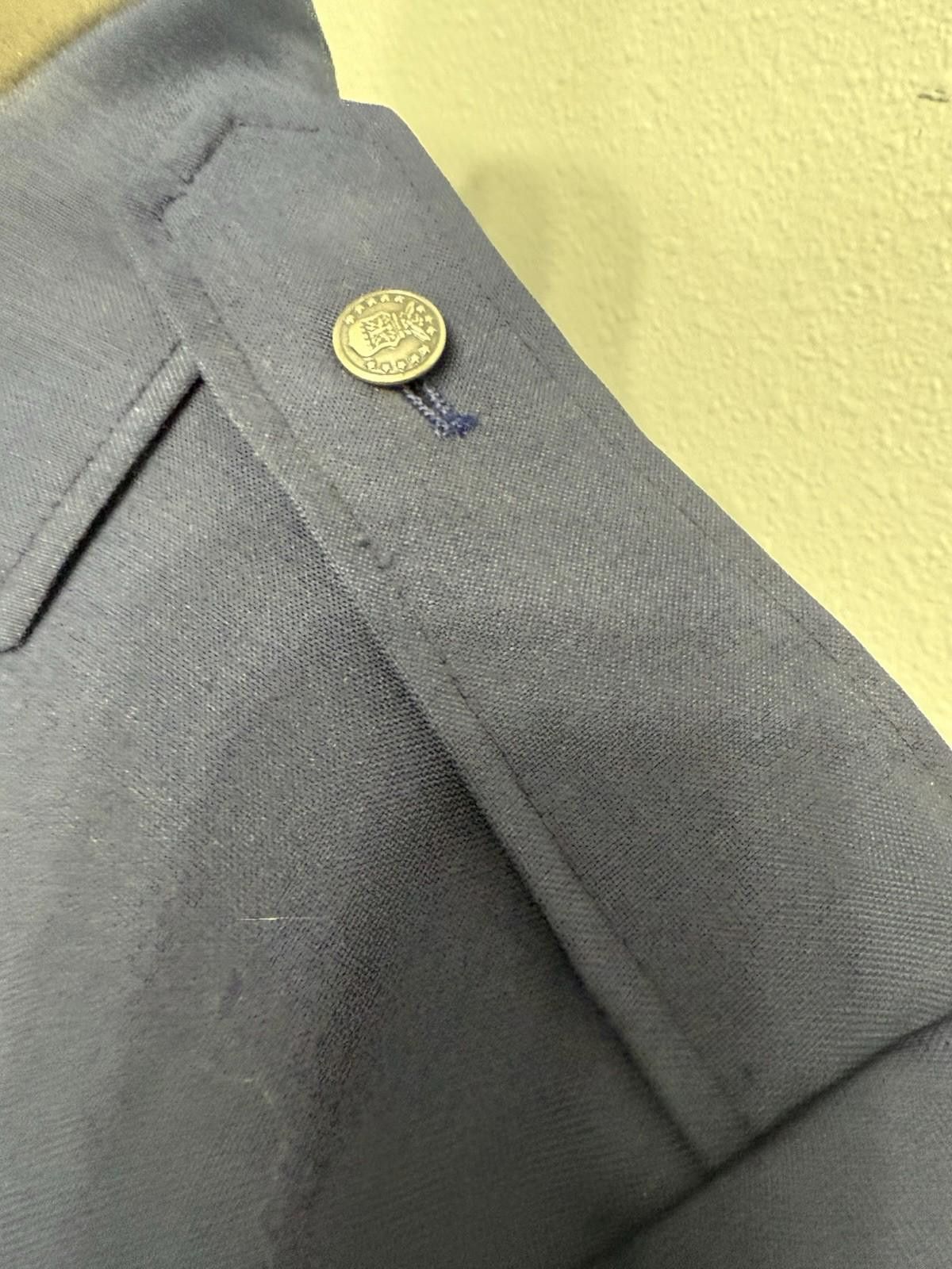 The Unbranded Brand Vintage Military ARMY Uniform Navy Blue Blazer Sz 38 XS Size XS / US 0-2 / IT 36-38 - 4 Thumbnail
