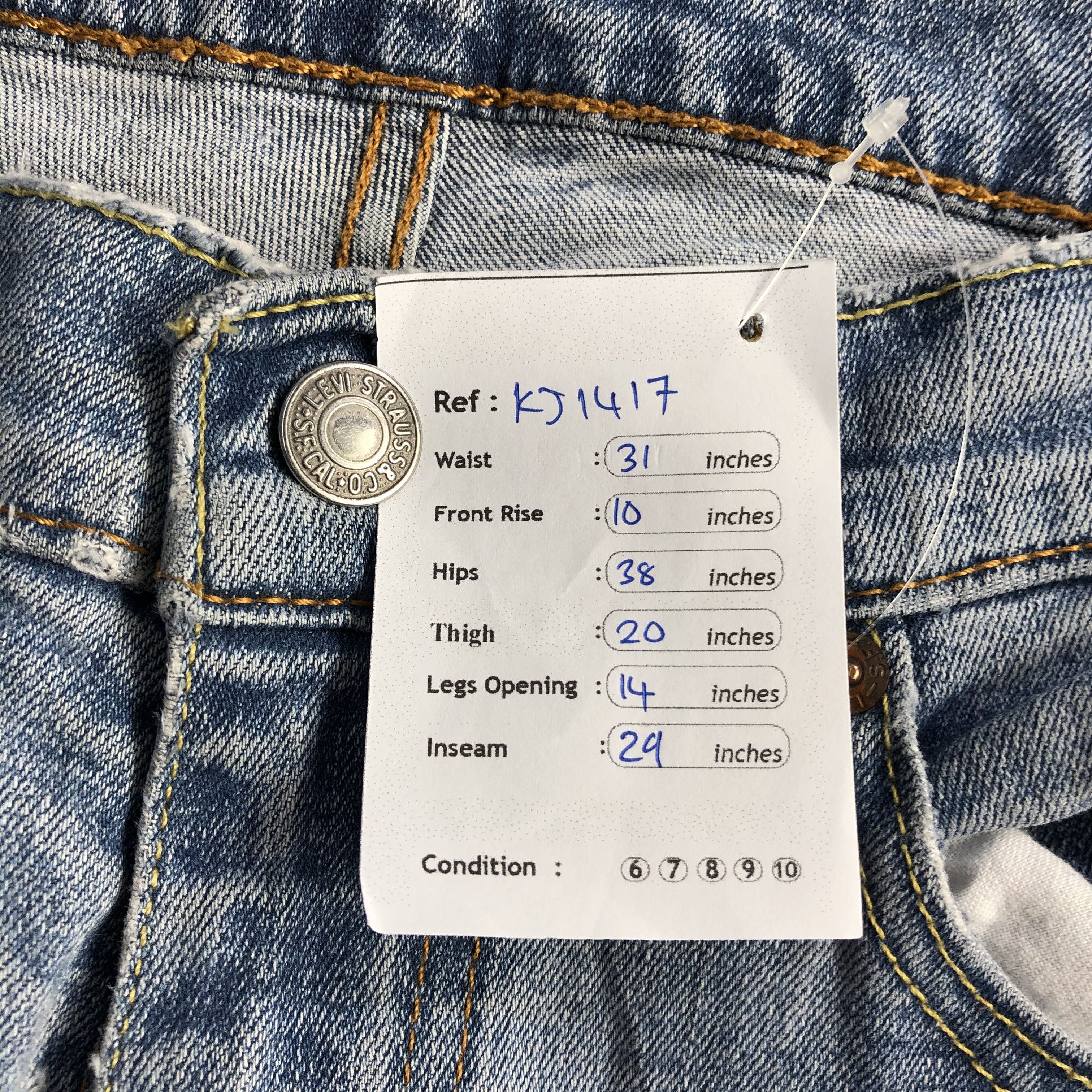 Levi's Vintage Levi's 511 Jeans Medium Wash Denim KJ1417 Size US 31 - 15 Thumbnail
