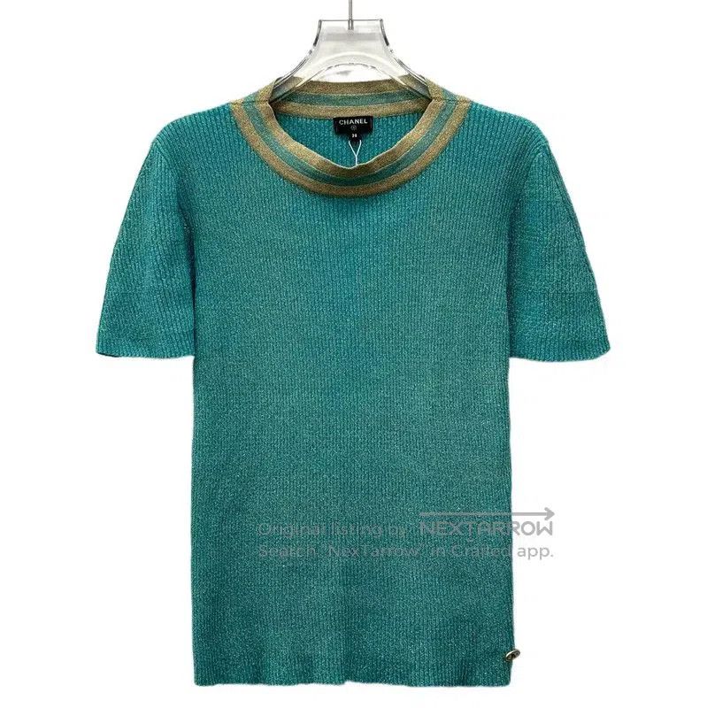 Chanel Blue Cotton Women's T-Shirt .