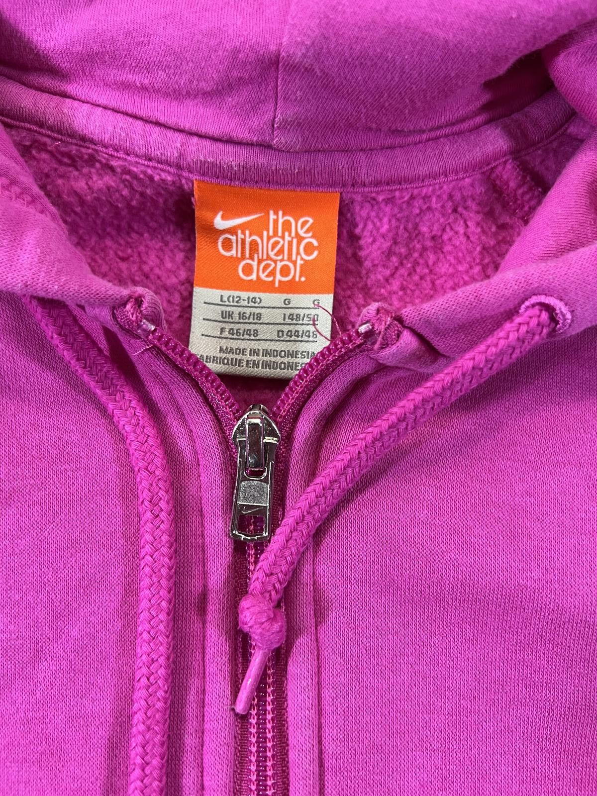 Nike Nike Athletic Dept. youth large Pink Full Zip Hoodie Size ONE SIZE - 3 Thumbnail