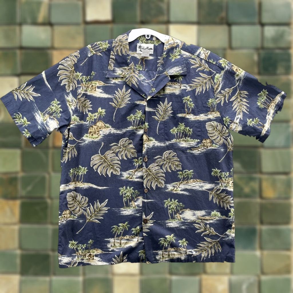 Vintage VINTAGE Howie Hawaiian Shirt Men's XL Palm Surfer Tropical Coastal Island 90's Retro Size US XL / EU 56 / 4 - 1 Thumbnail
