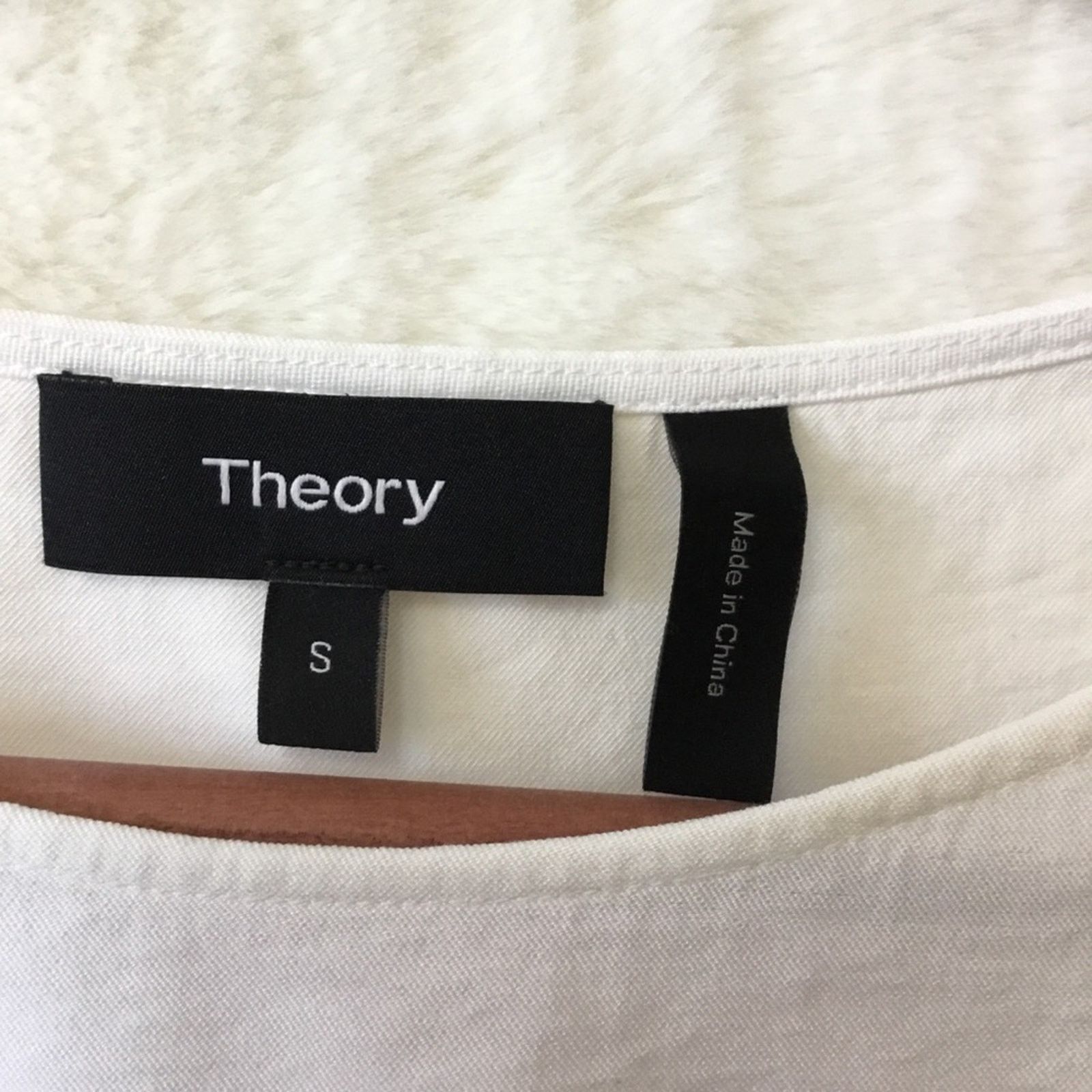 Theory Theory White Style Easy Woven Tee Shirt Size S / US 4 / IT 40 - 3 Thumbnail