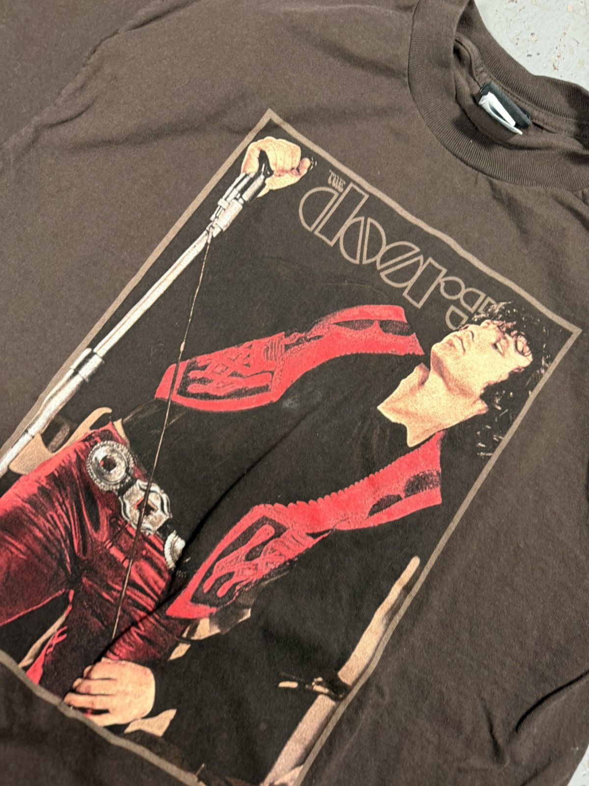 Other Vintage Insane Faded Jim Morrison The Doors Winter land Tee Size US M / EU 48-50 / 2 - 2 Thumbnail