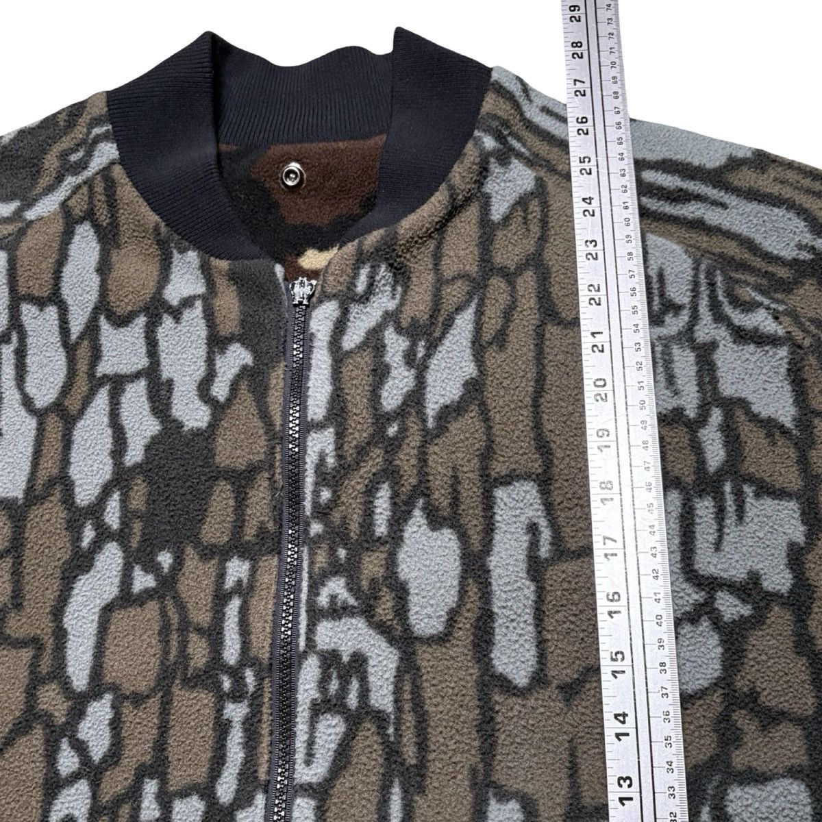 Cabelas VTG 90s Cabelas Camo Fleece Reversible Bomber Jacket XL Size US XL / EU 56 / 4 - 5 Thumbnail