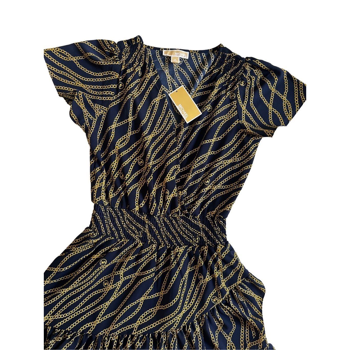Michael Kors Mini Gold Blue Dress - www.bongoclub.cl
