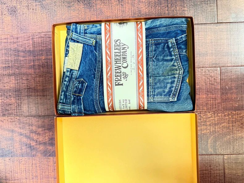 Freewheelers Freewheelers Washed raw cattle-2506 Size US 32 / EU 48 - 4 Thumbnail