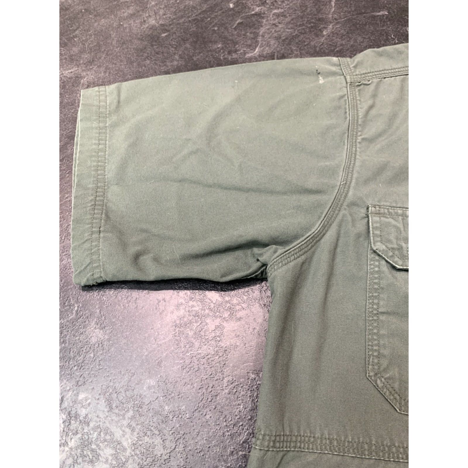 Vintage 5.11 Tactical Button-Up Shirt Short Sleeve Adult Medium Army Green Mens Size US M / EU 48-50 / 2 - 5 Thumbnail