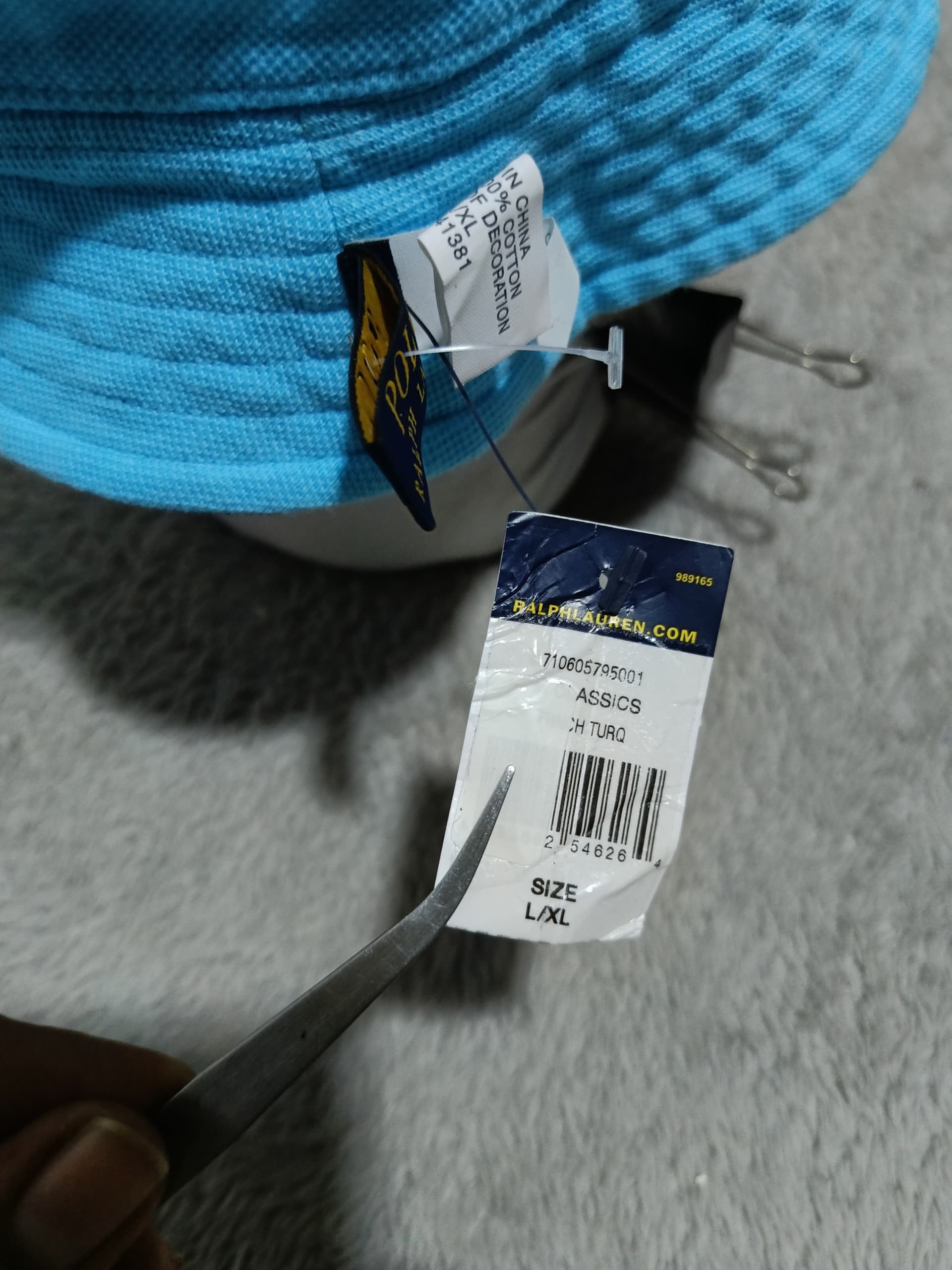 Ralph Lauren NWT Polo Ralph Lauren Reversible Pique Bucket Hat L/XL Size ONE SIZE - 8 Thumbnail