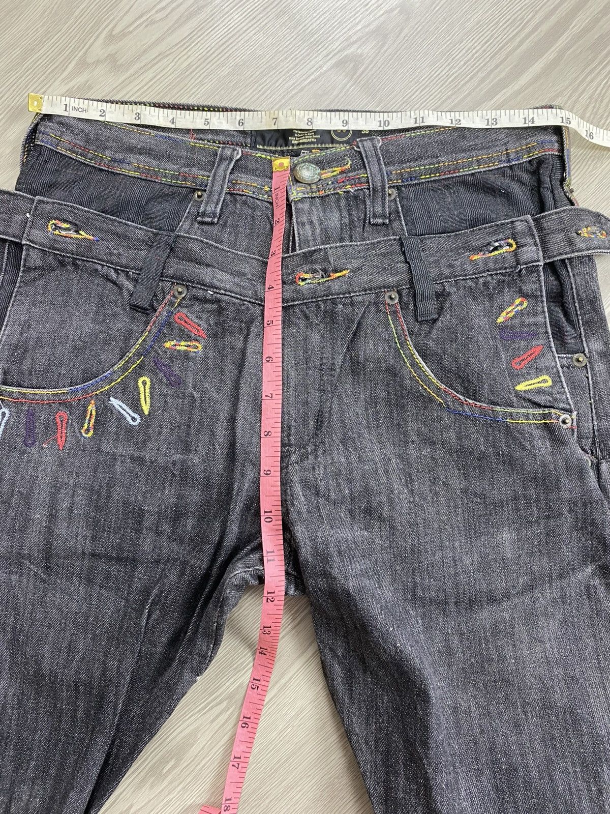 Number (N)ine 🇯🇵2000s Breathmint Double Waist Punk Multipocket Y2K Jeans Size US 29 - 23 Thumbnail