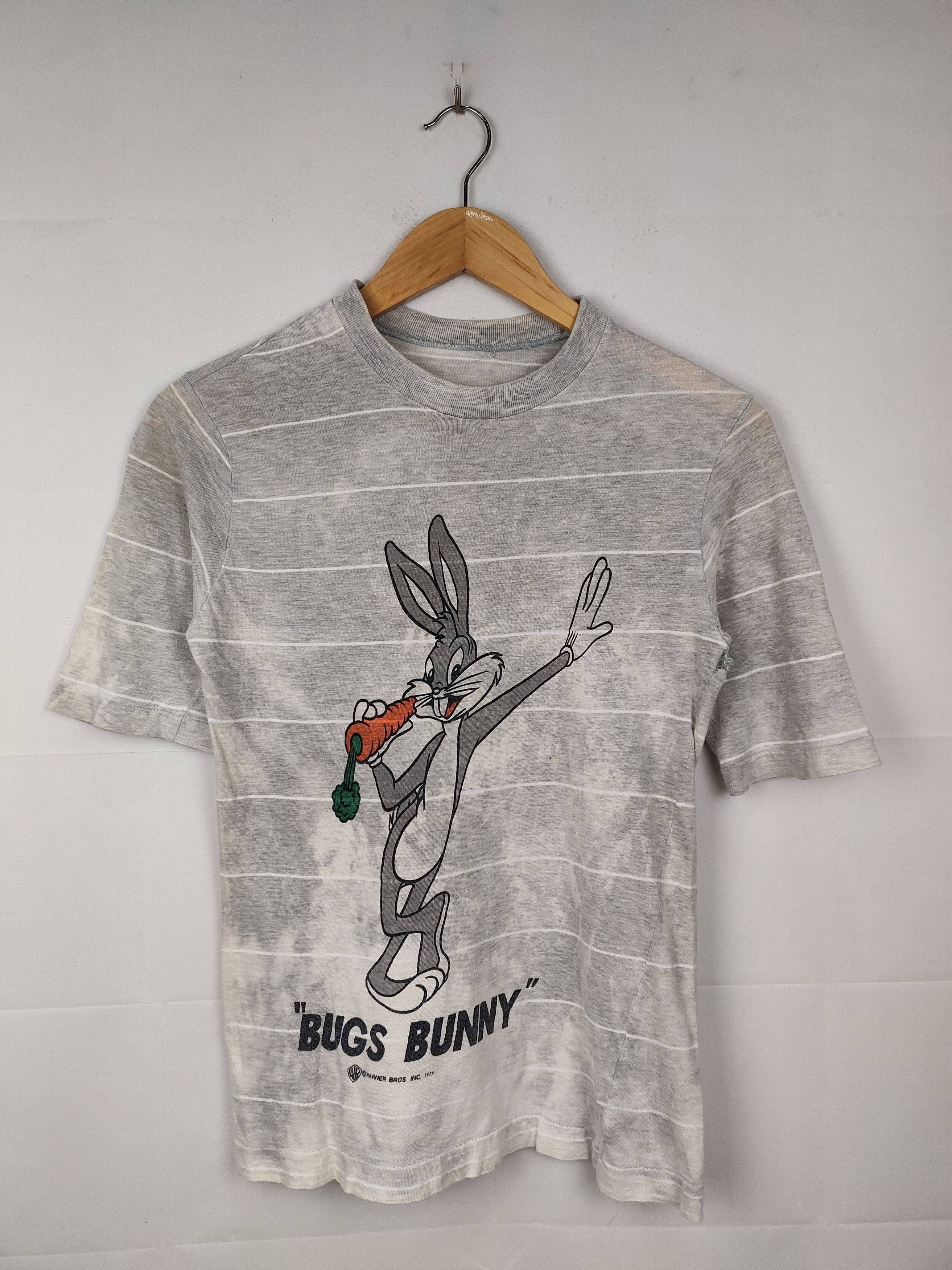 Vintage Vintage 70s Sunfaded Bugs Bunny Cartoon Shirt Size US XS / EU 42 / 0 - 1 Thumbnail