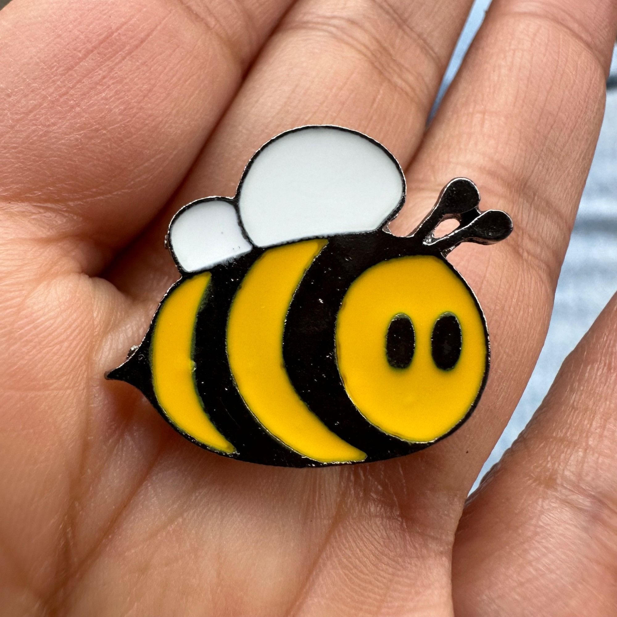 Other ☀️Emanel Pin Bee Broch Pin Cute Fat Bee Queen Buzzin Bees Sh Size ONE SIZE - 6 Thumbnail