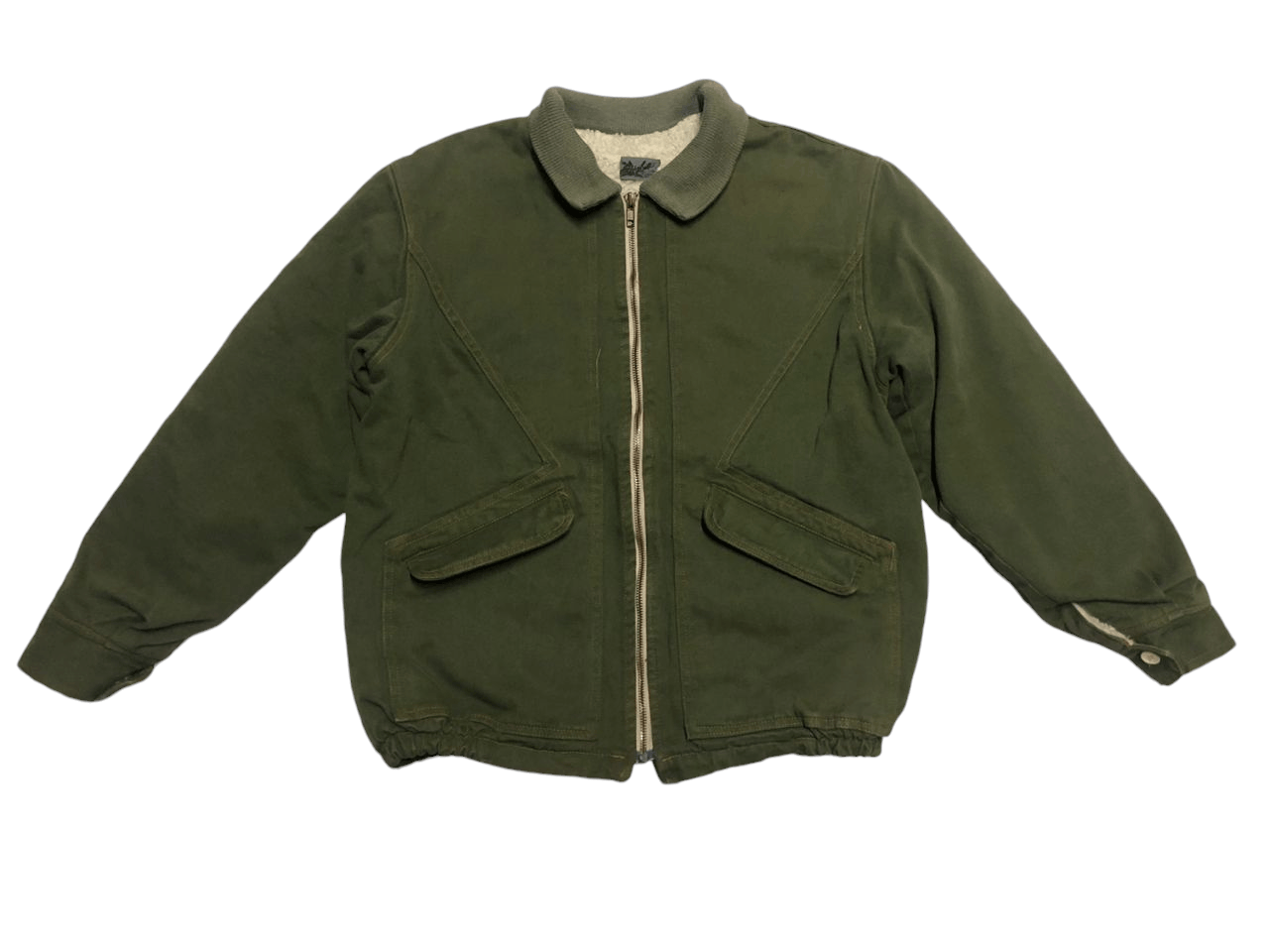 Lightning Bolt Vintage Lightning Bolt Denim Sherpa Zipper Jacket Faded Size US M / EU 48-50 / 2 - 1 Thumbnail