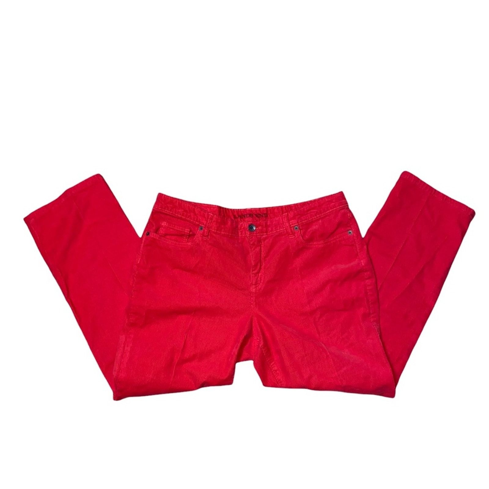 Lands' End Lands End Straight Leg Fit 2 Corduroy Pants red size 16P Size 38" / US 16 / IT 52 - 1 Thumbnail