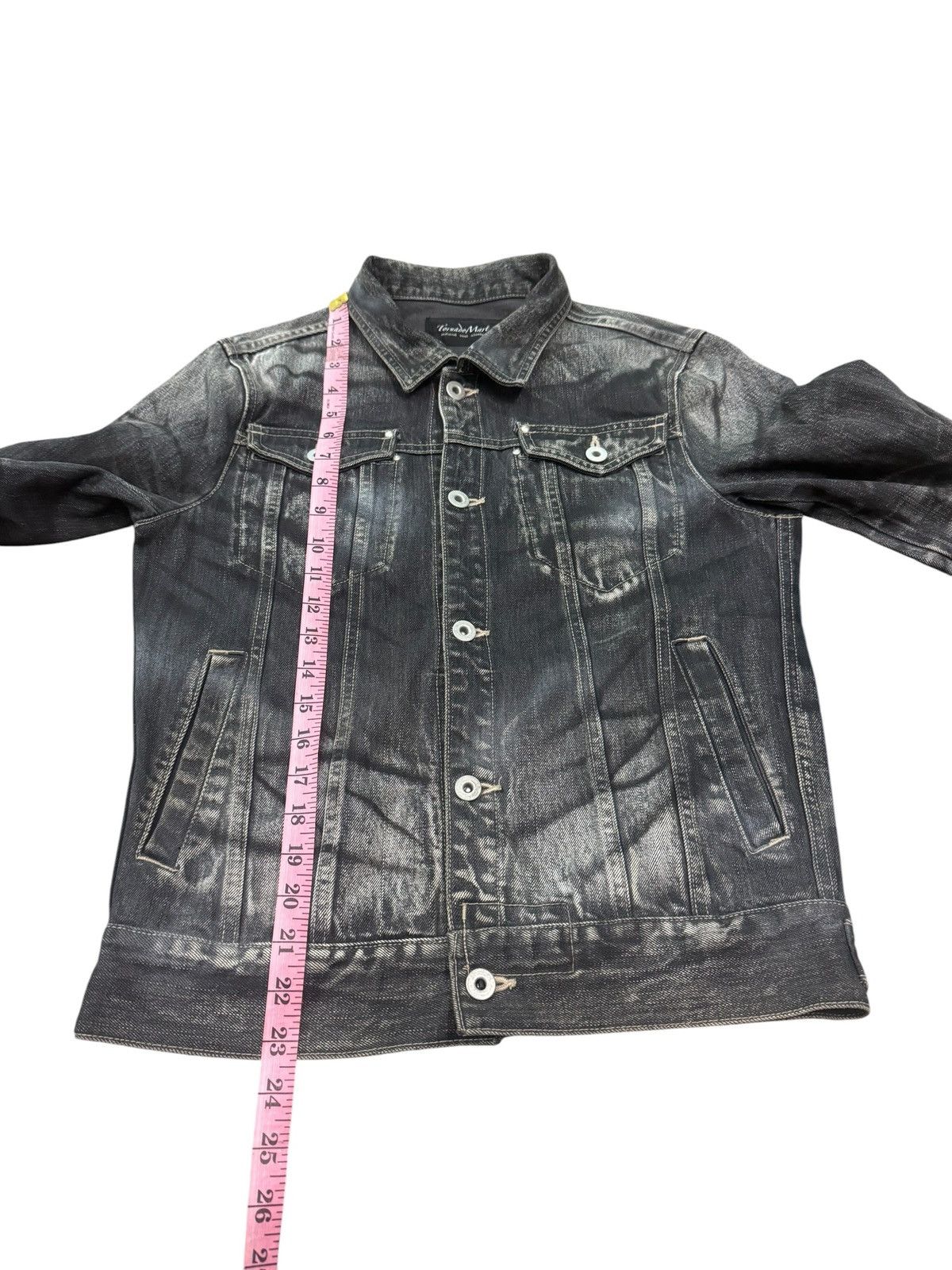 Tornado Mart RARE TORNADO MART DARK SHADOW ZEBRA DENIM JACKET Size US M / EU 48-50 / 2 - 12 Thumbnail