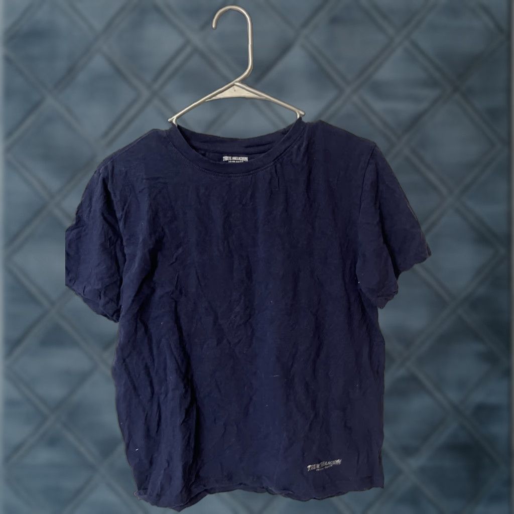 True Religion VINTAGE True Religion Brand Jeans T Shirt Men’s Medium Blue 100% Cotton Short Sleeve Crew Neck Logo Blue Regular Fit All Seasons Easy Care Size US M / EU 48-50 / 2 - 1 Thumbnail