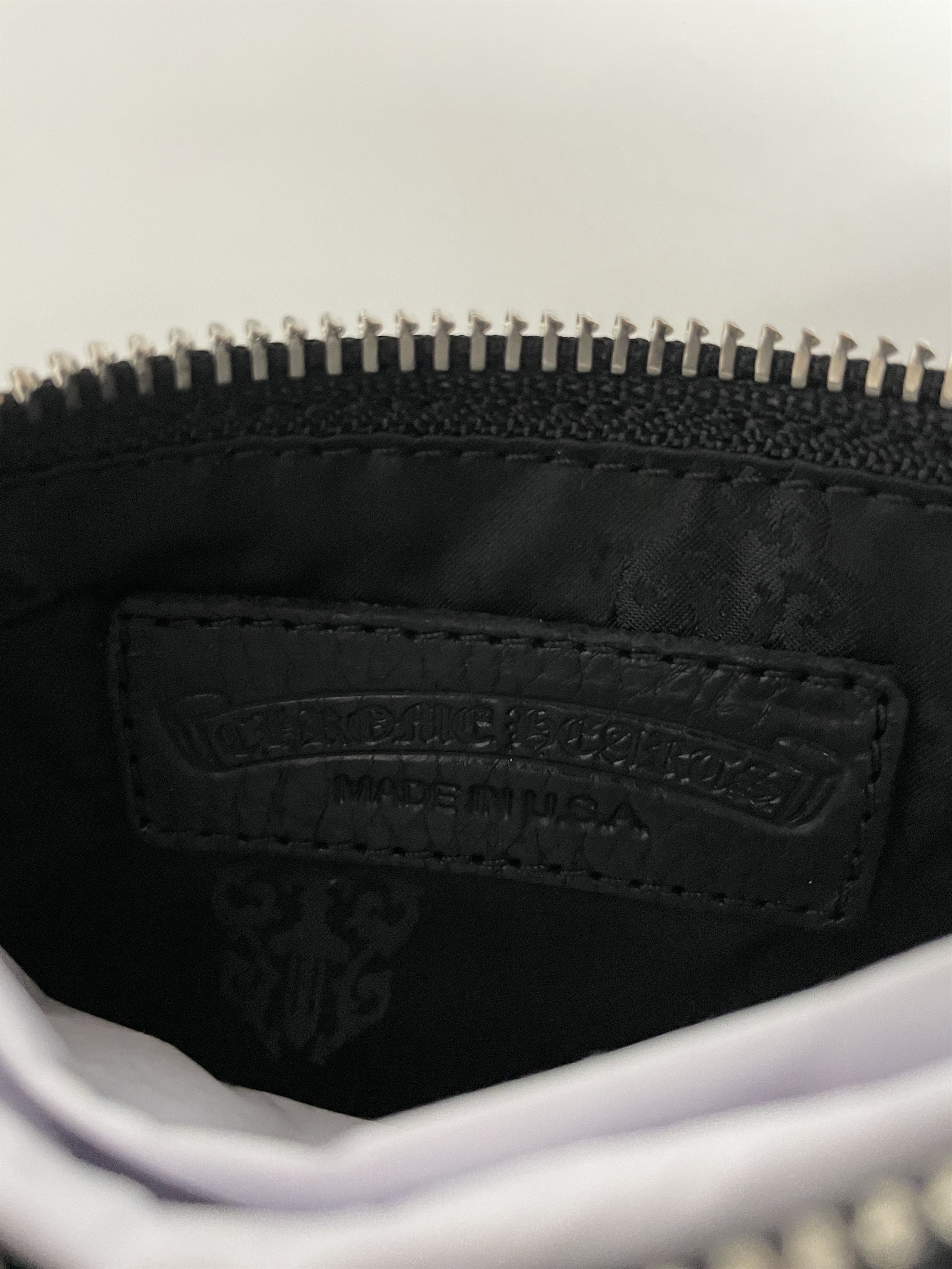 Chrome Hearts Chrome Hearts Leather Cross Patch Zip Wallet Size ONE SIZE - 5 Thumbnail