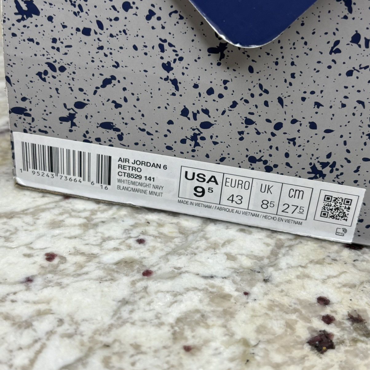Jordan Brand Size 9.5 - Jordan 6 Retro Midnight Navy (2021) CLEAN W/Box Size US 9.5 / EU 42-43 - 15 Thumbnail