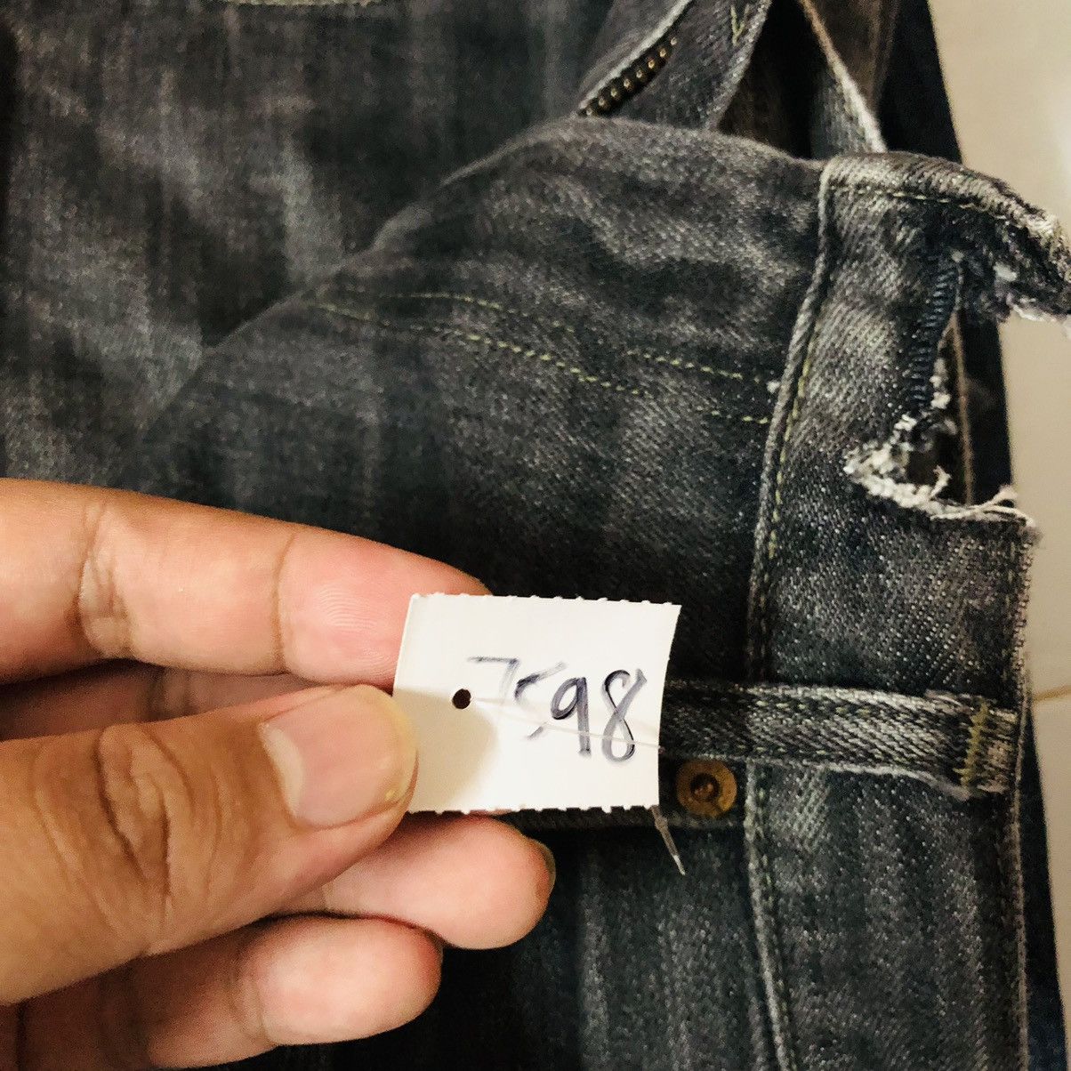 Edwin Edwin Black Denim vintage ripped distressed Pants #7598 Size US 34 / EU 50 - 21 Thumbnail