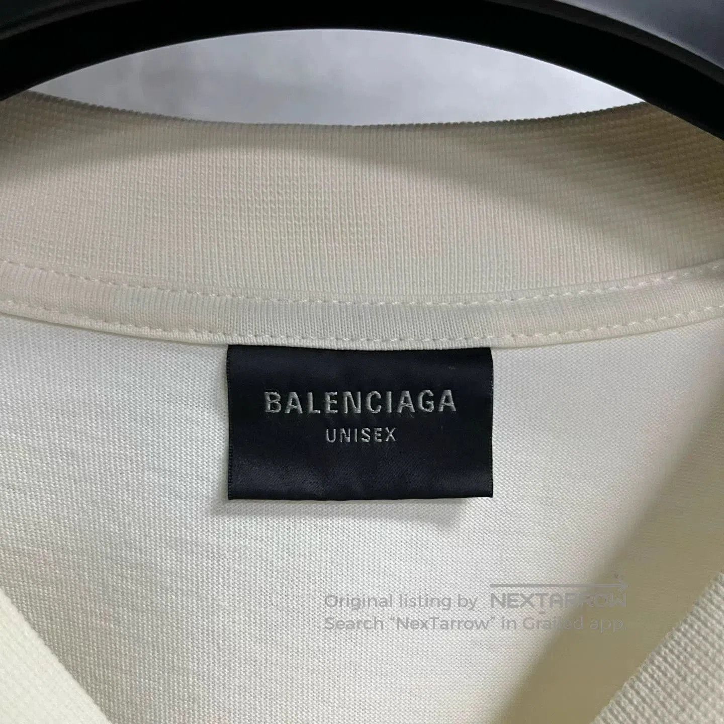 Balenciaga Balenciaga White Letter Distressed Short Sleeve T. Size US XL / EU 56 / 4 - 2 Thumbnail