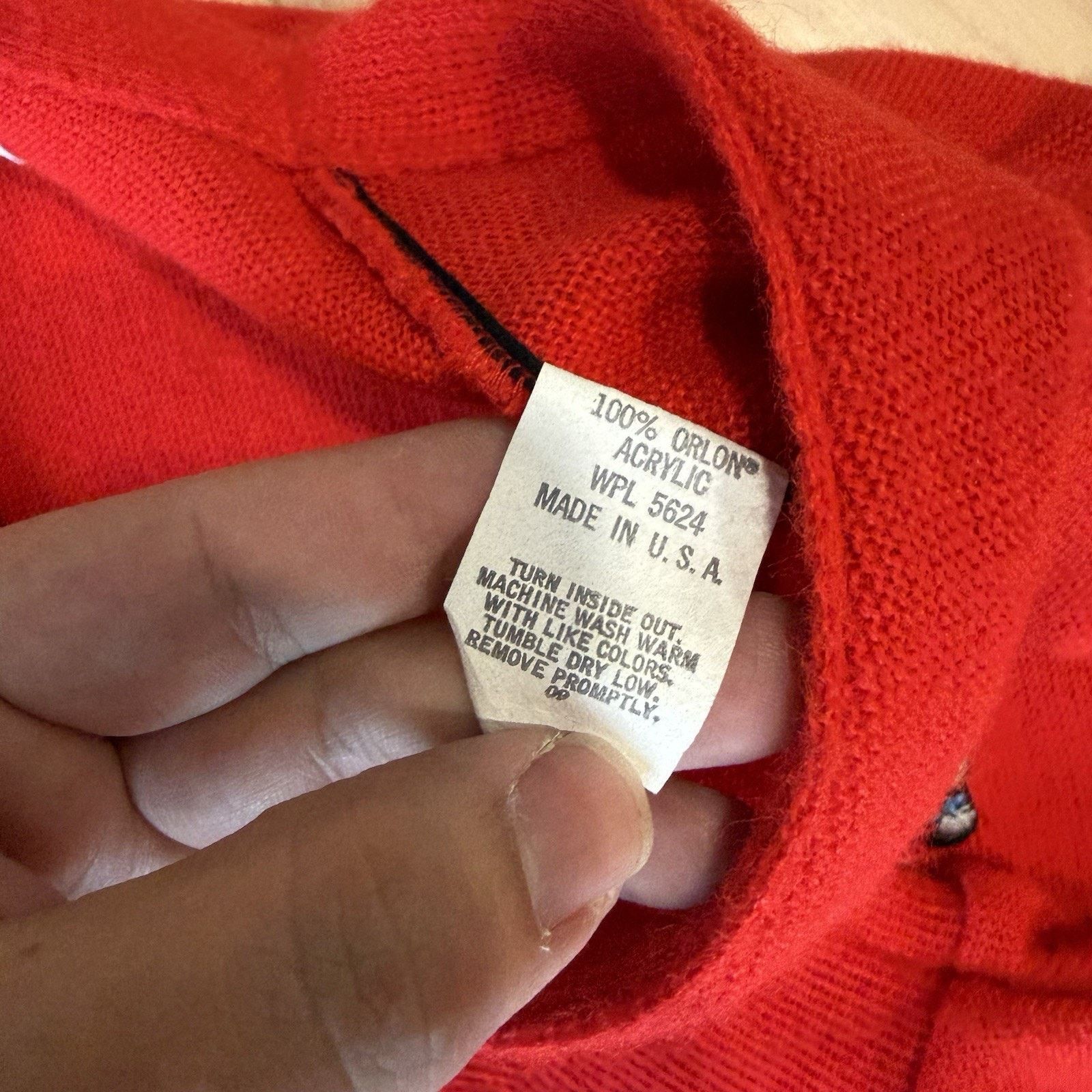 Disney Vintage Disney Mickey Mouse Cardigan L Red Acrylic Sweater Size US L / EU 52-54 / 3 - 8 Thumbnail