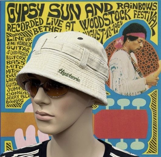 Vintage HYSTERIC GLAMOUR x JIMMY HENDRIX Corduroy Bucket Hat