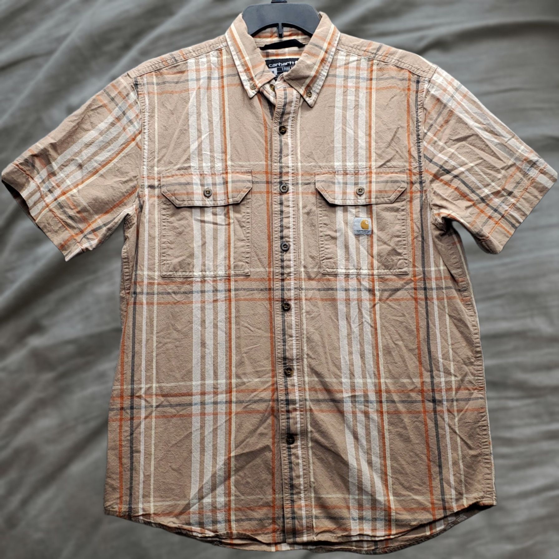 Carhartt Carhartt Mens Shirt Multicolor Plaid Short Sleeve Button Down Loose Fit XS? Size US M / EU 48-50 / 2 - 1 Thumbnail