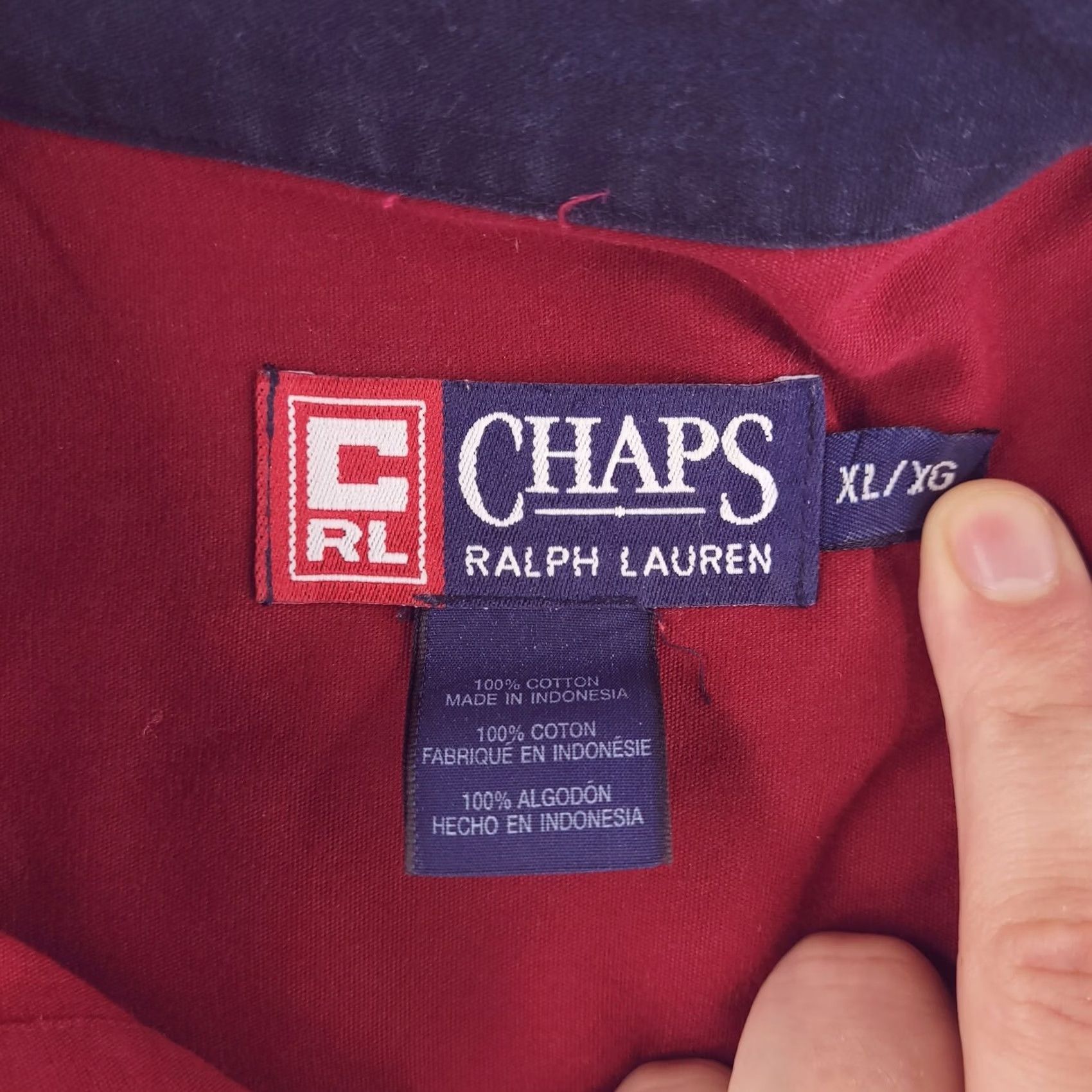 Chaps Chaps Shirt Mens XL Red Long Sleeve Button-Up Oxford casual Size US XL / EU 56 / 4 - 4 Thumbnail