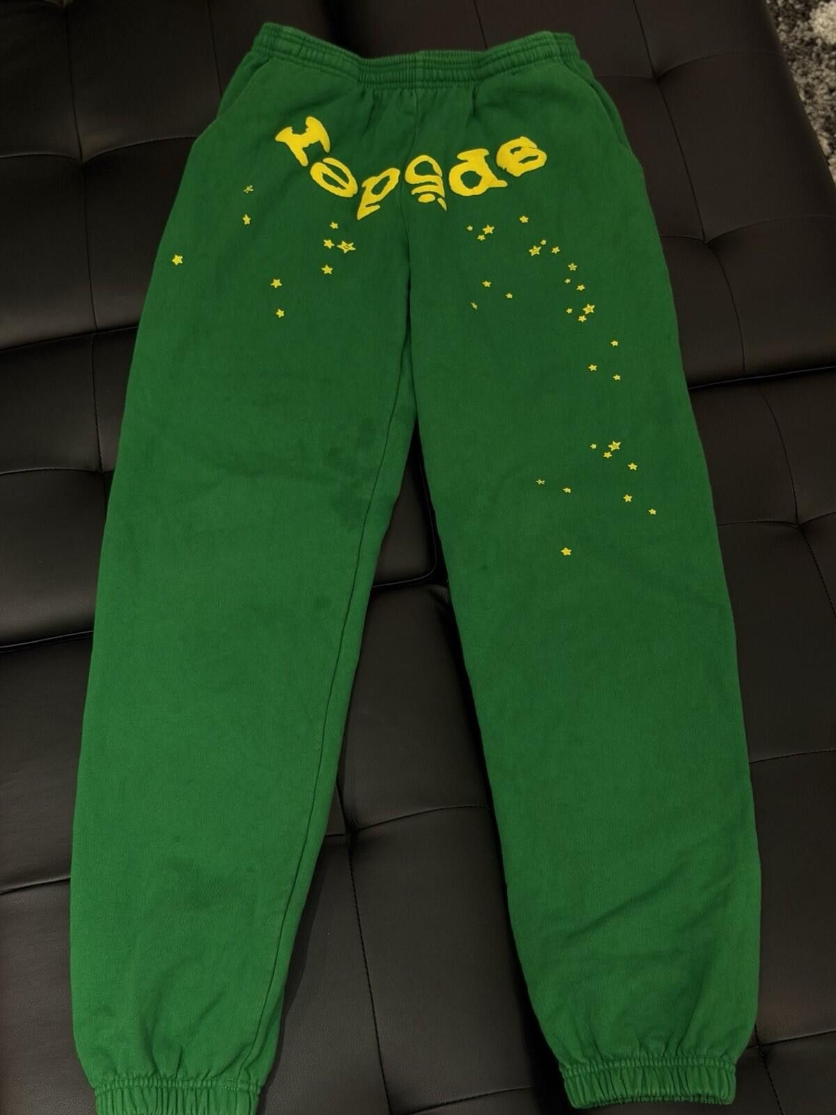 Sp5der Size S - Sp5der Green Sweatpants Spider Authentic (STAINS) Size US 30 / EU 46 - 3 Thumbnail