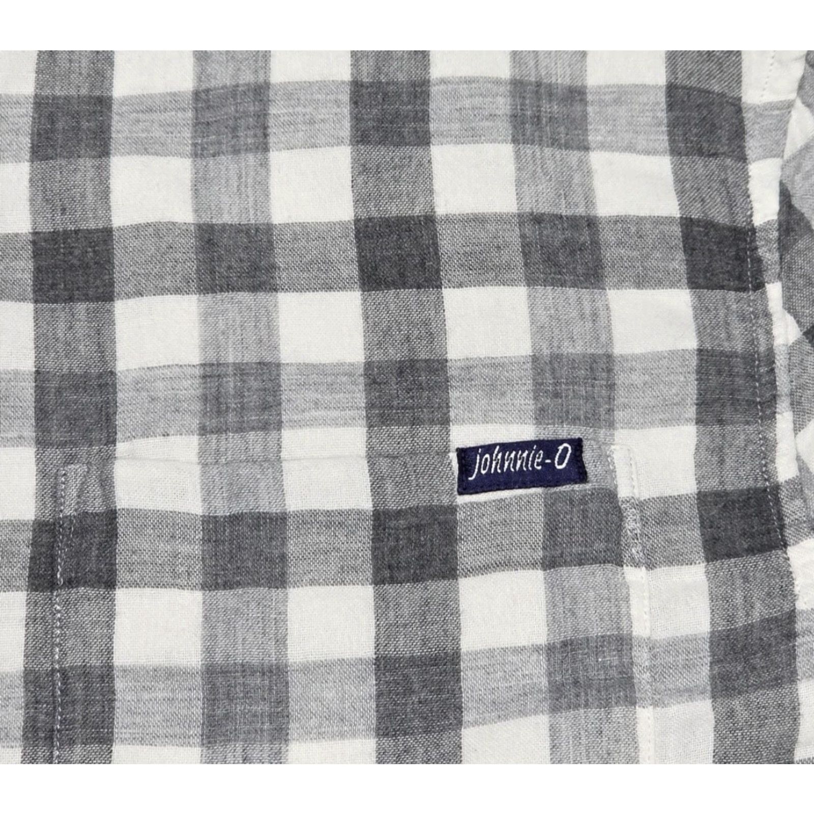 johnnie-O johnnie-O Hangin Out Shirt Button-Up Gray Check Long Sleeve M Mens Shirts Size US M / EU 48-50 / 2 - 4 Thumbnail