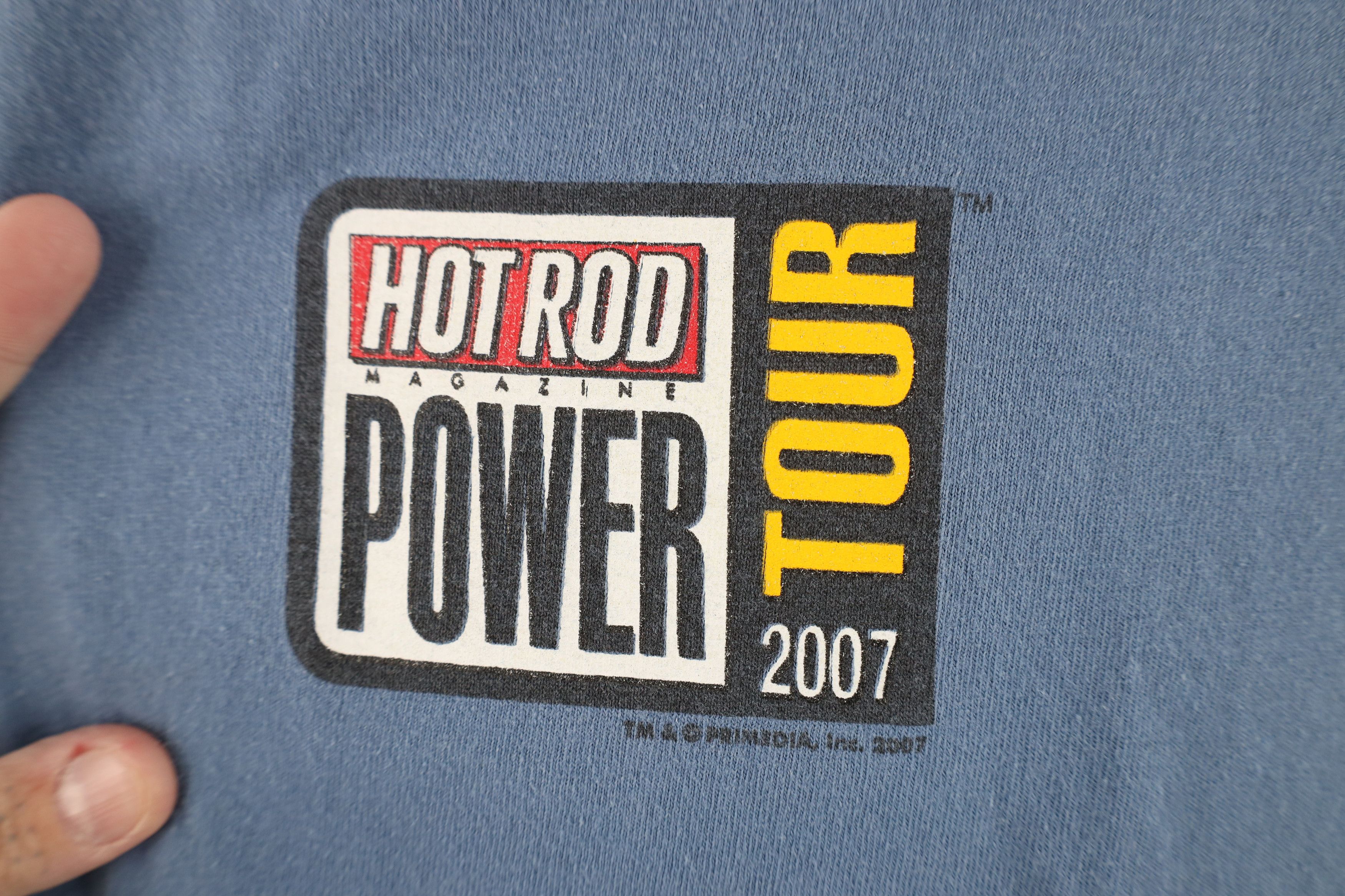 Vintage Vintage Y2K 2007 Hot Rod Magazine Racing Long Sleeve T-Shirt Size US XXL / EU 58 / 5 - 4 Thumbnail