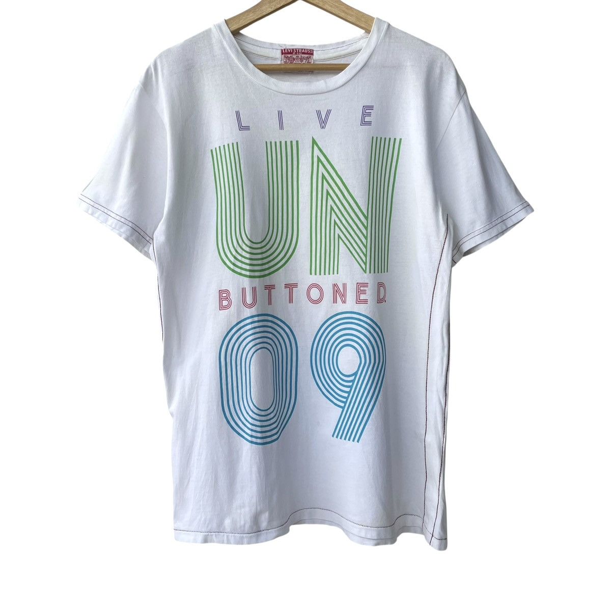 Levi's Levi’s Strauss Japan 09 Live Unbuttoned Promo Tee Size US L / EU 52-54 / 3 - 1 Thumbnail