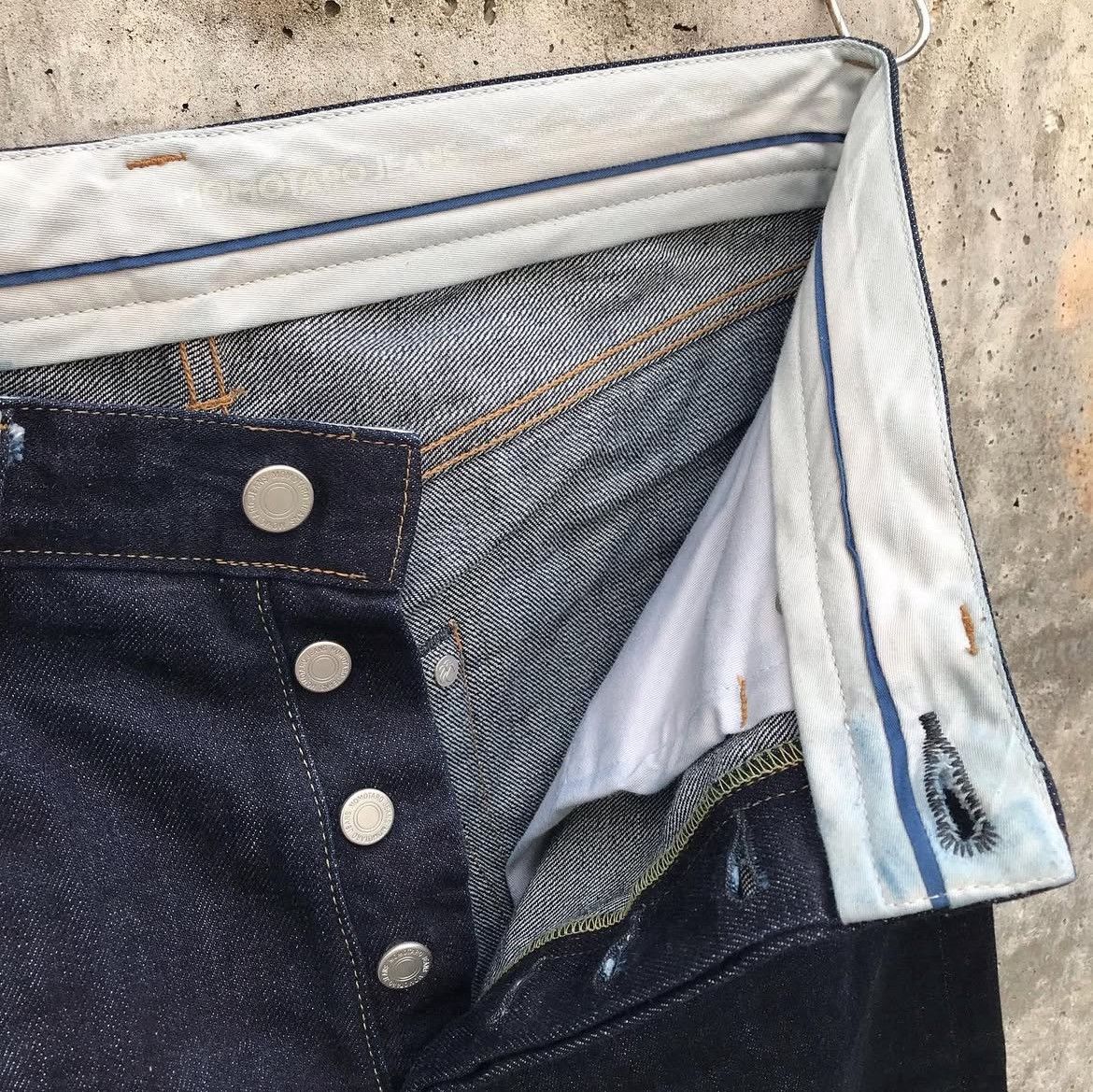 Momotaro Jeans MOMOTARO JEANS ' TOKUNO BLUE ' Wide Straight Fit 14.70z Size US 34 / EU 50 - 13 Thumbnail