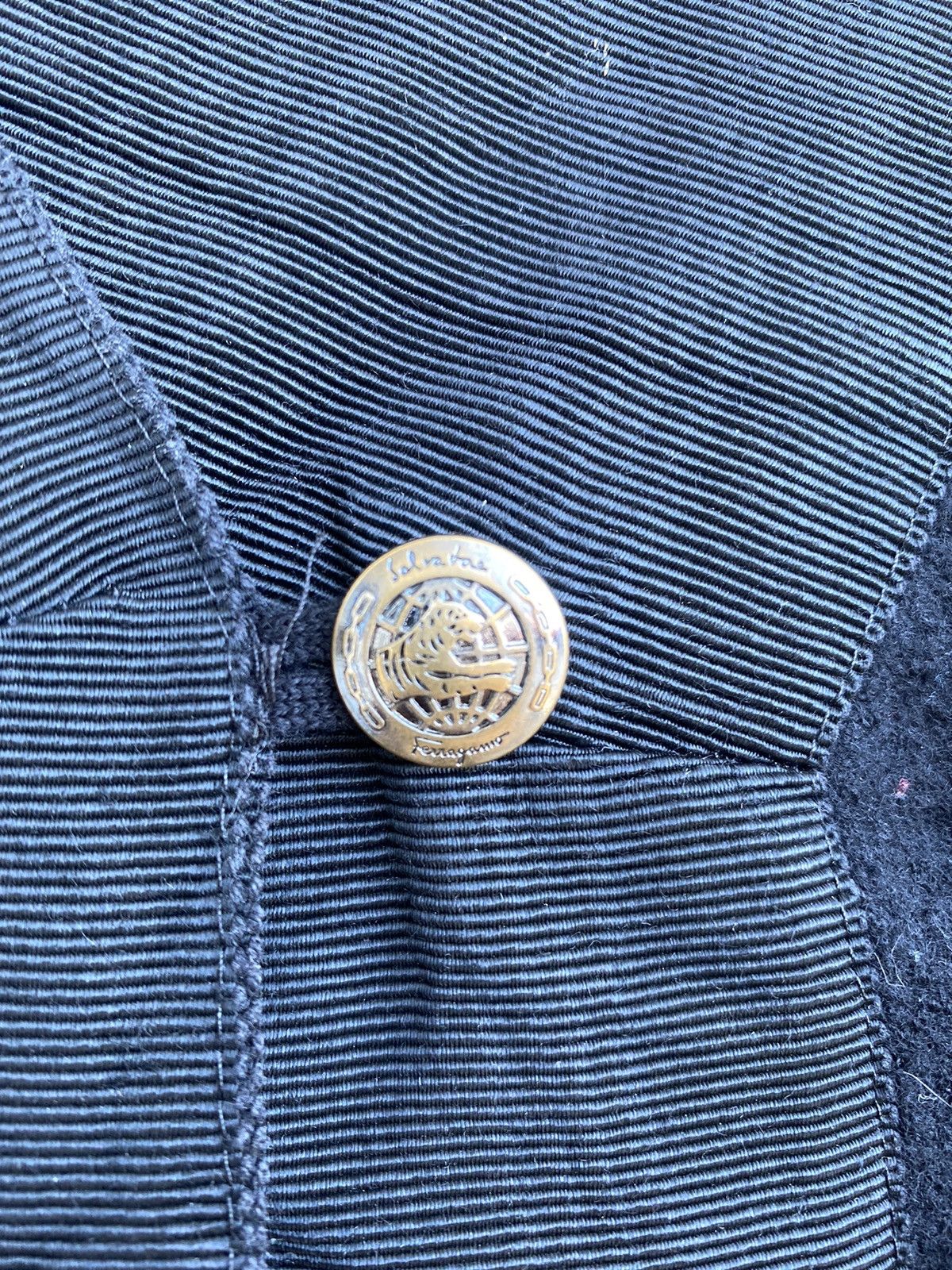 Salvatore Ferragamo × Vintage 90s Salvatore Ferragamo overcoat single button coat jacket Size US S / EU 44-46 / 1 - 5 Thumbnail