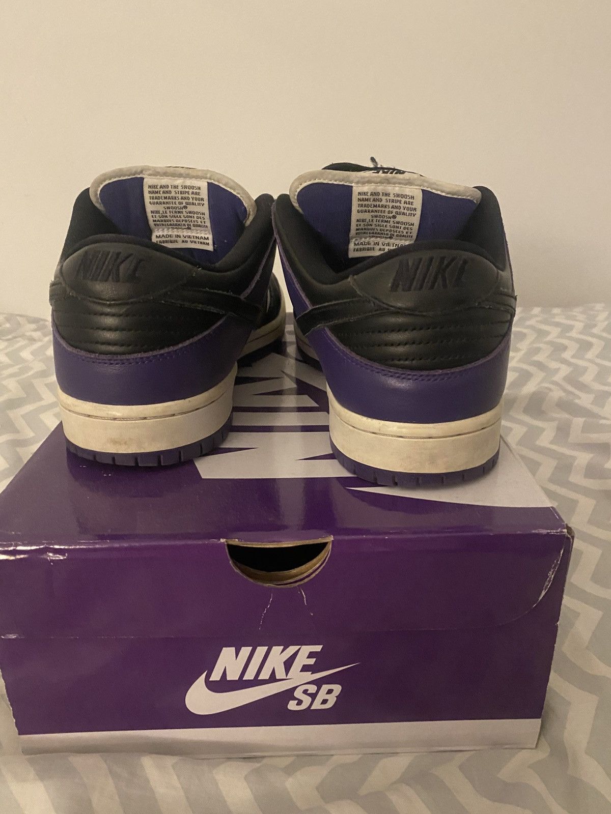 Nike Nike SB dunk low court purple Size US 10.5 / EU 43-44 - 4 Thumbnail