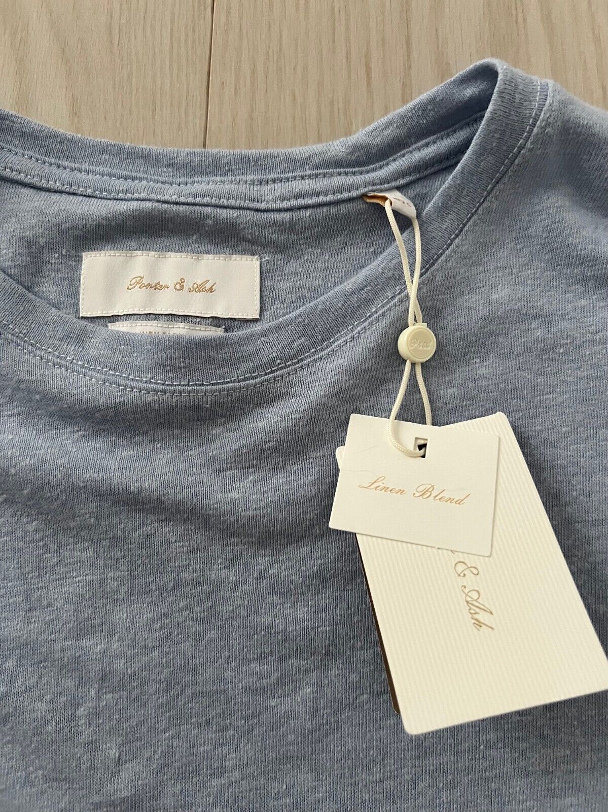 Other Peter & Ash Linen Blend Tee Blue ( S ) Size US S / EU 44-46 / 1 - 2 Thumbnail