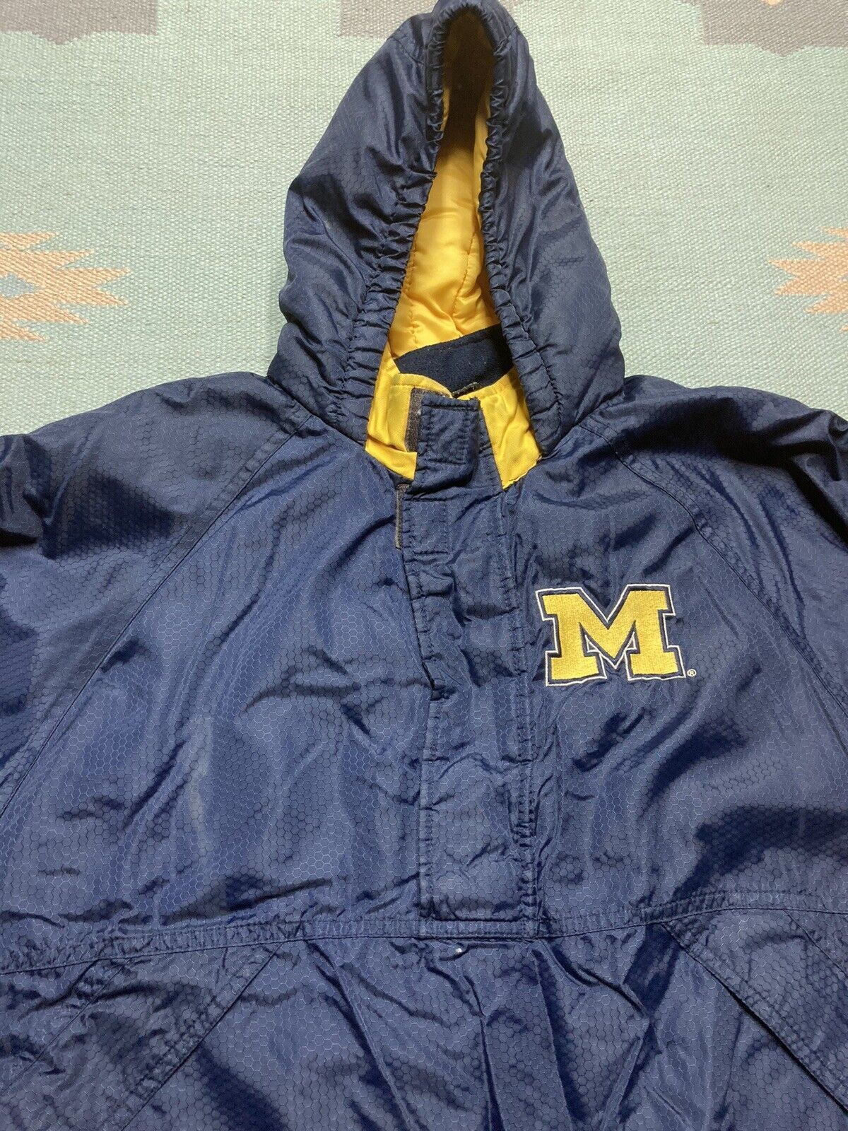 Starter × Vintage starter puffer jacket university Michigan wolverines youth M Size XS / US 0-2 / IT 36-38 - 4 Thumbnail