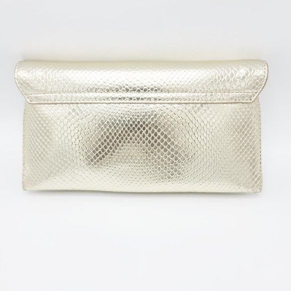 Loeffler Randall Pre-Owned Loeffler Randall Tab Embossed Metallic Leather Clu Size ONE SIZE - 4 Thumbnail
