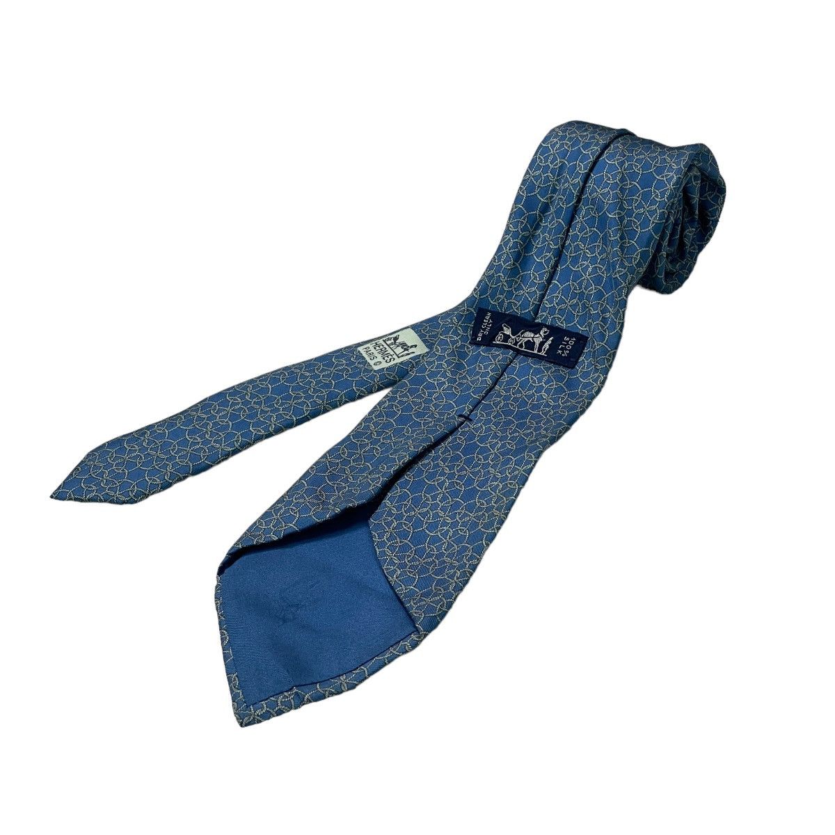 Hermes Hermes Paris Chain Linked Silk Ties 7822 UA Size ONE SIZE - 3 Thumbnail