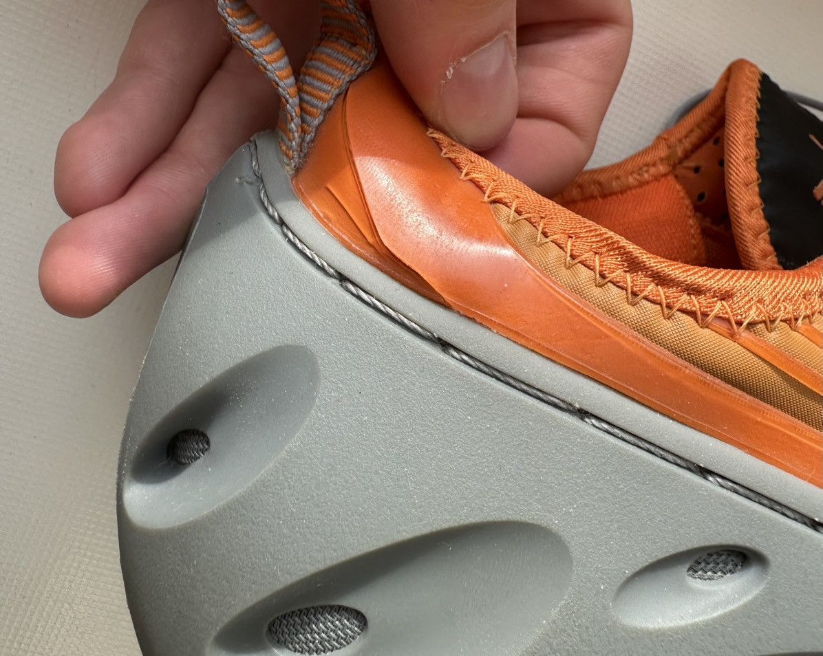 Puma Puma K-1 (2005) orange mesh vintage low top sneakers Size US 12.5 / EU 45-46 - 11 Thumbnail