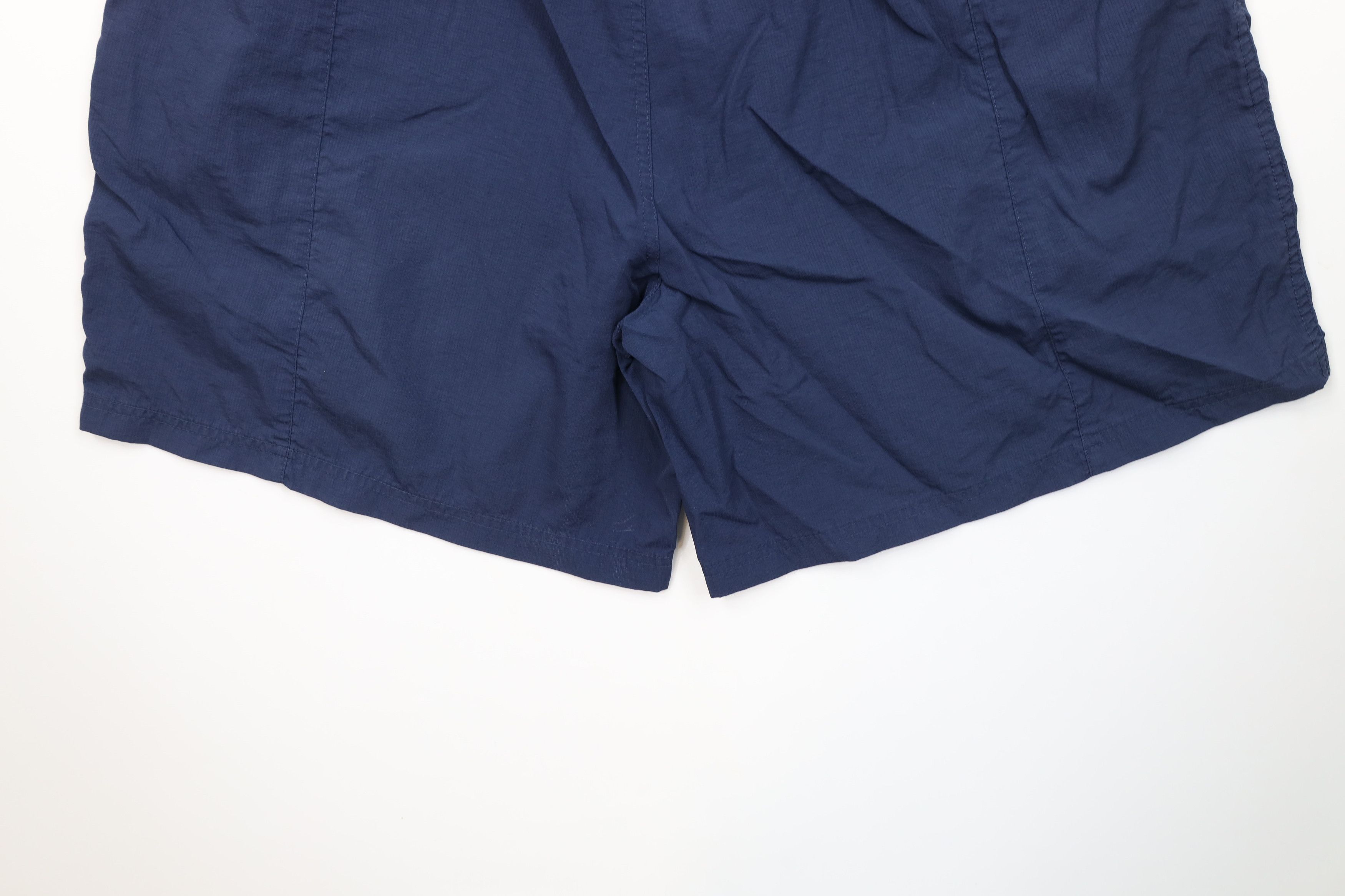 Reebok Vintage 90s Reebok Spell Ribbed Above Knee Shorts Navy Blue Size US 36 / EU 52 - 12 Thumbnail