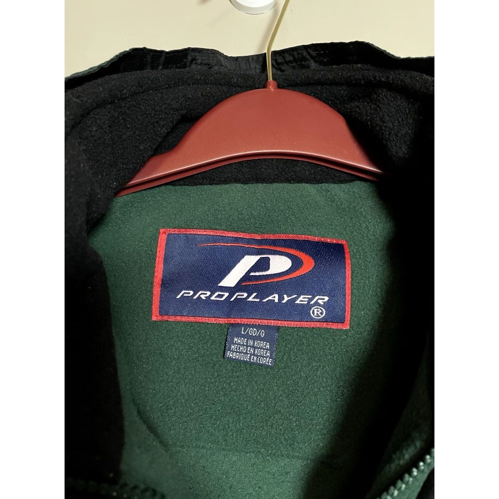 Pro Player Vintage 90s NFL New York Jets Double Jacket Puffer Fleece Lined Size L Green E564 Size US L / EU 52-54 / 3 - 7 Thumbnail